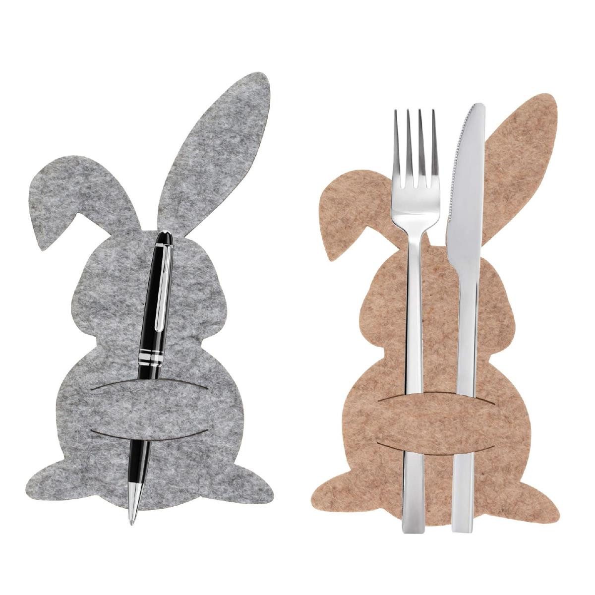 Mel-O-Design Besteckhalter 12 Stück Besteckhalter Osterhase günstig online kaufen
