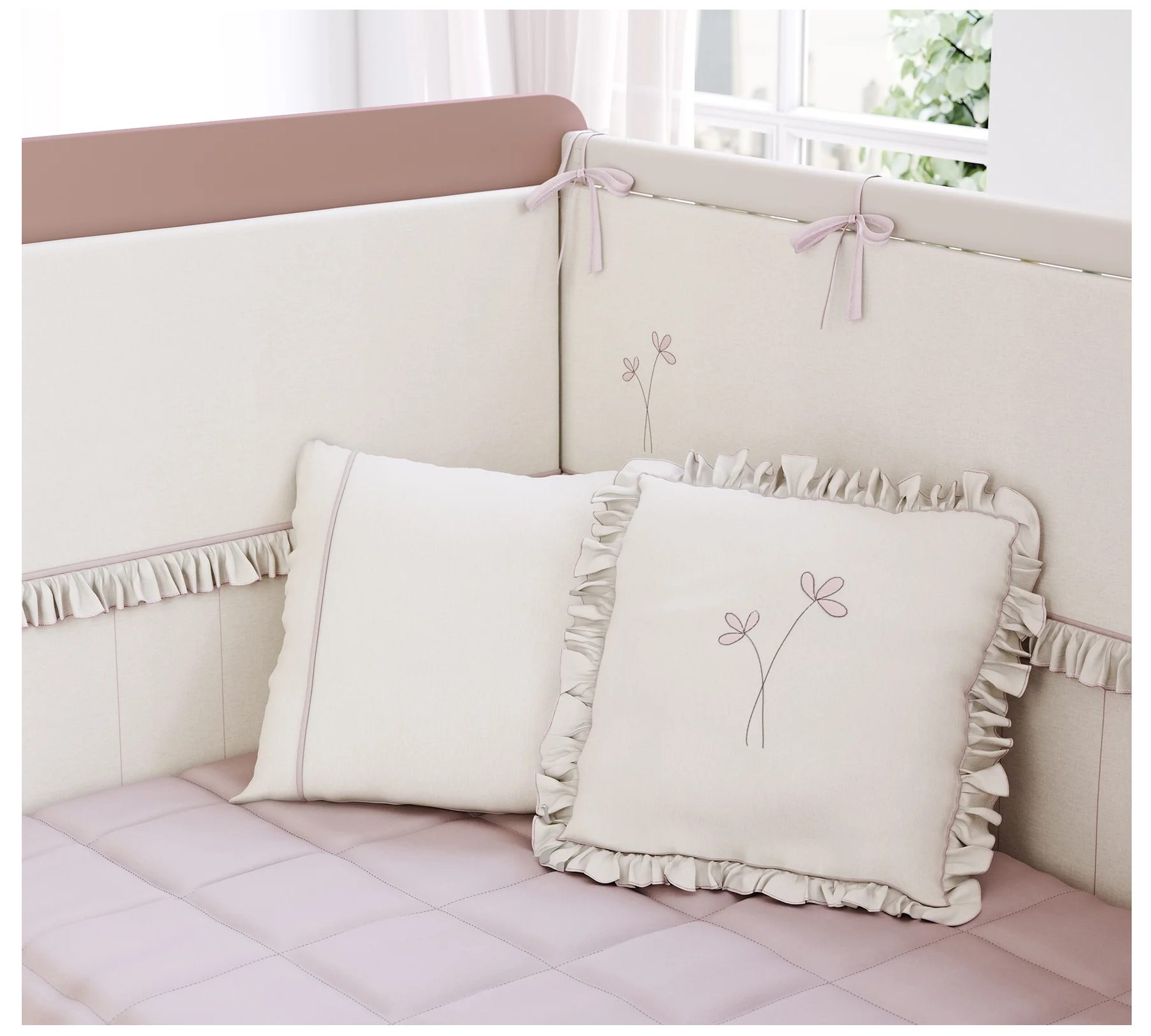 Möbel-Zeit Babybettwäsche ROSSY Bettwäsche-Set, 75x115 cm, 8 teilig