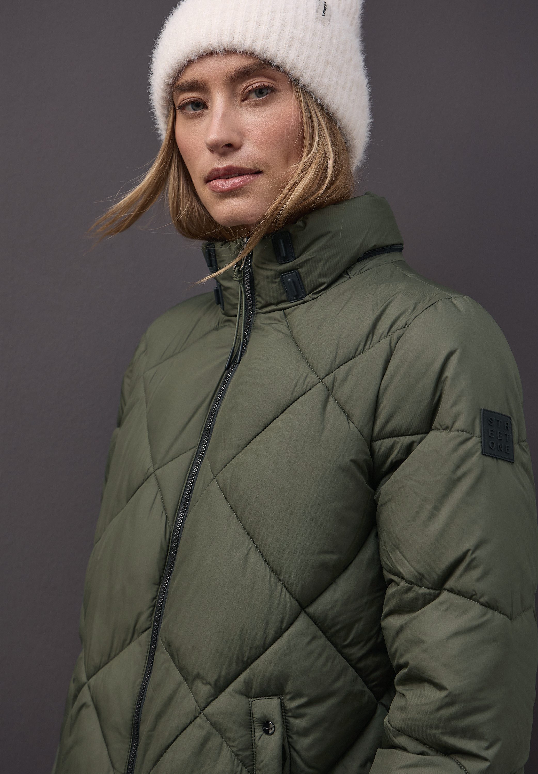 STREET ONE Steppjacke Winterjacke mit Kapuze