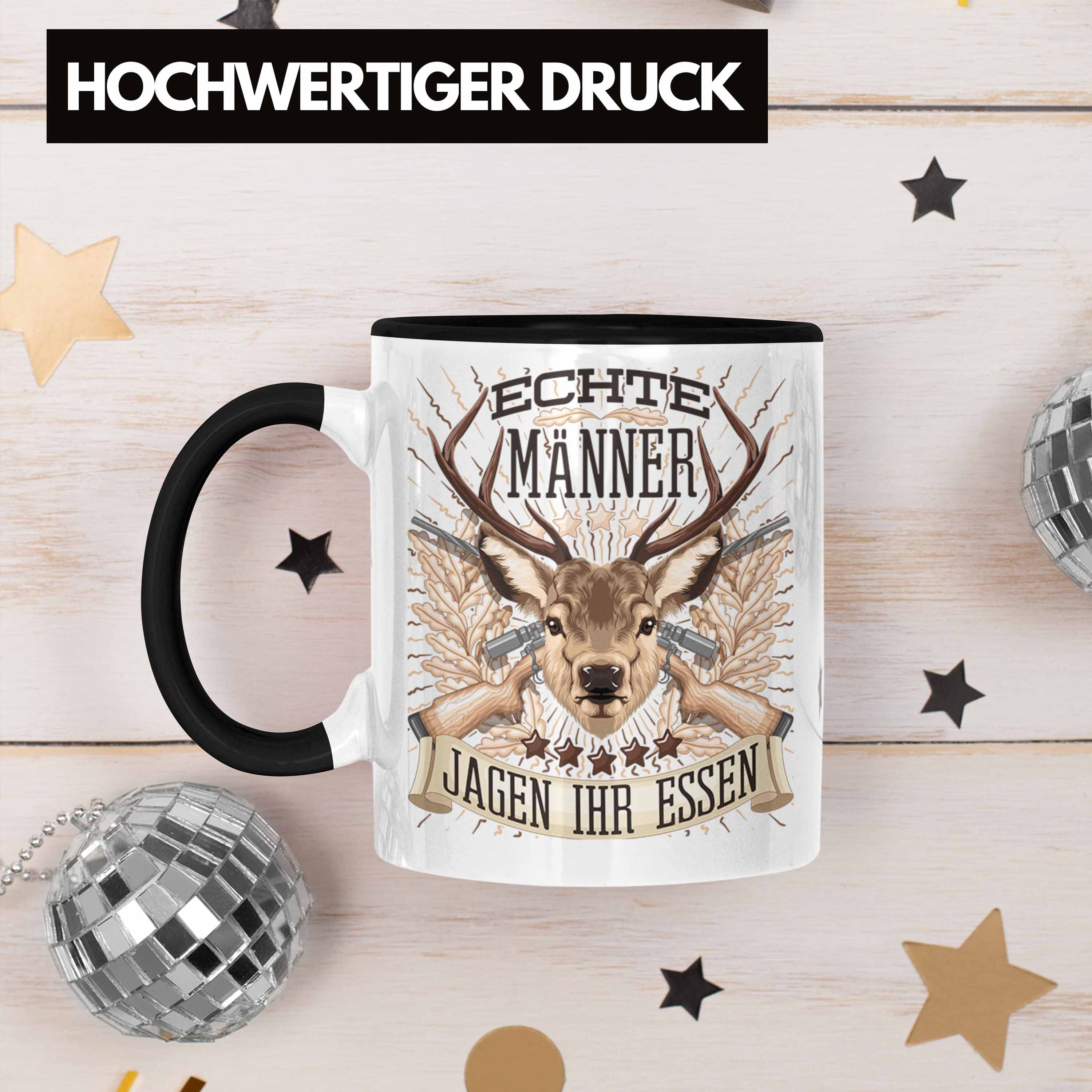 Spruch Jagen Ja Schwarz Tasse Männer Becher für Tasse Ihr Jäger Geschenk Essen Trendation Jäger