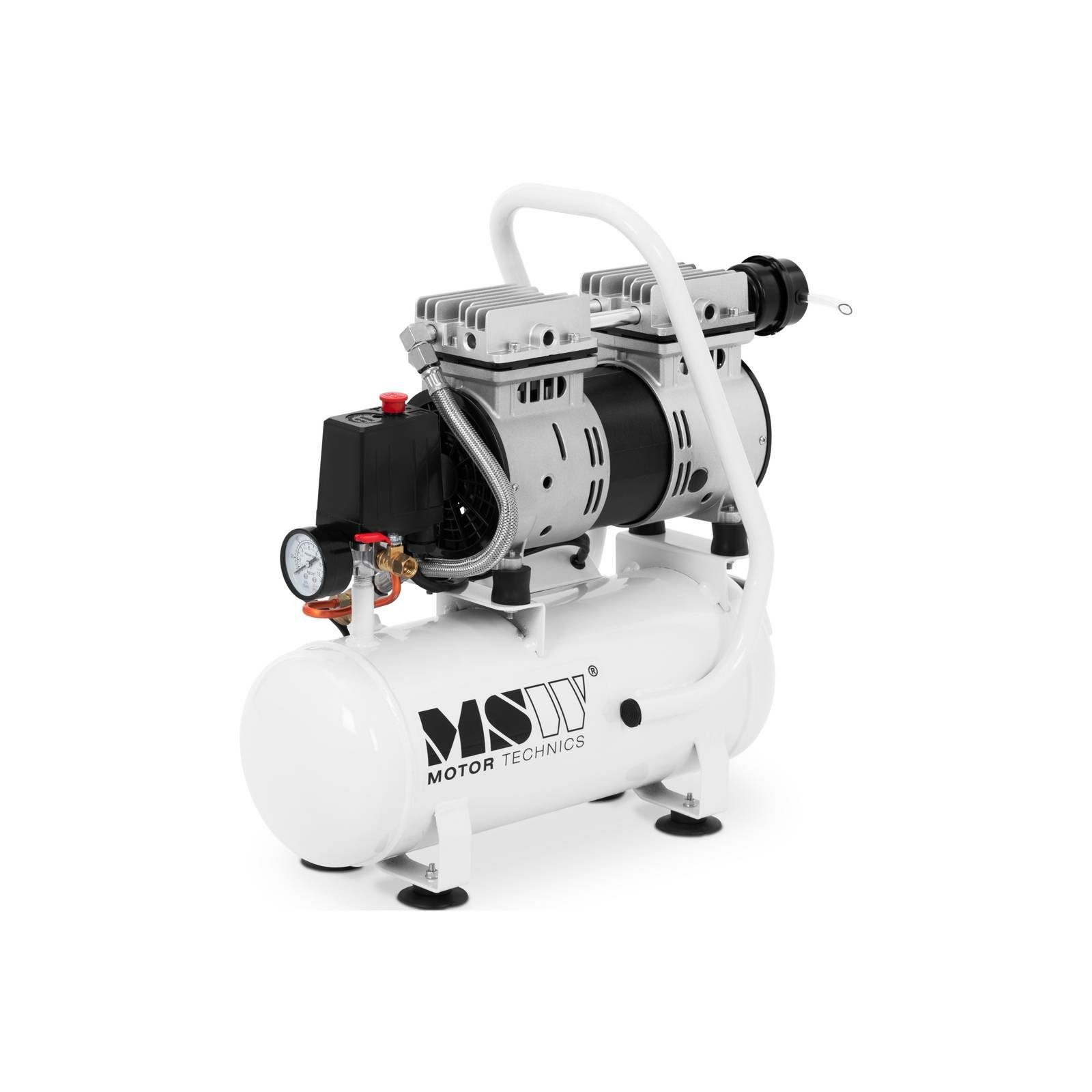 MSW Kompressor Kompressor ölfrei - 9 L - 550 W Druckluft-Kompressor  Luftkompressor