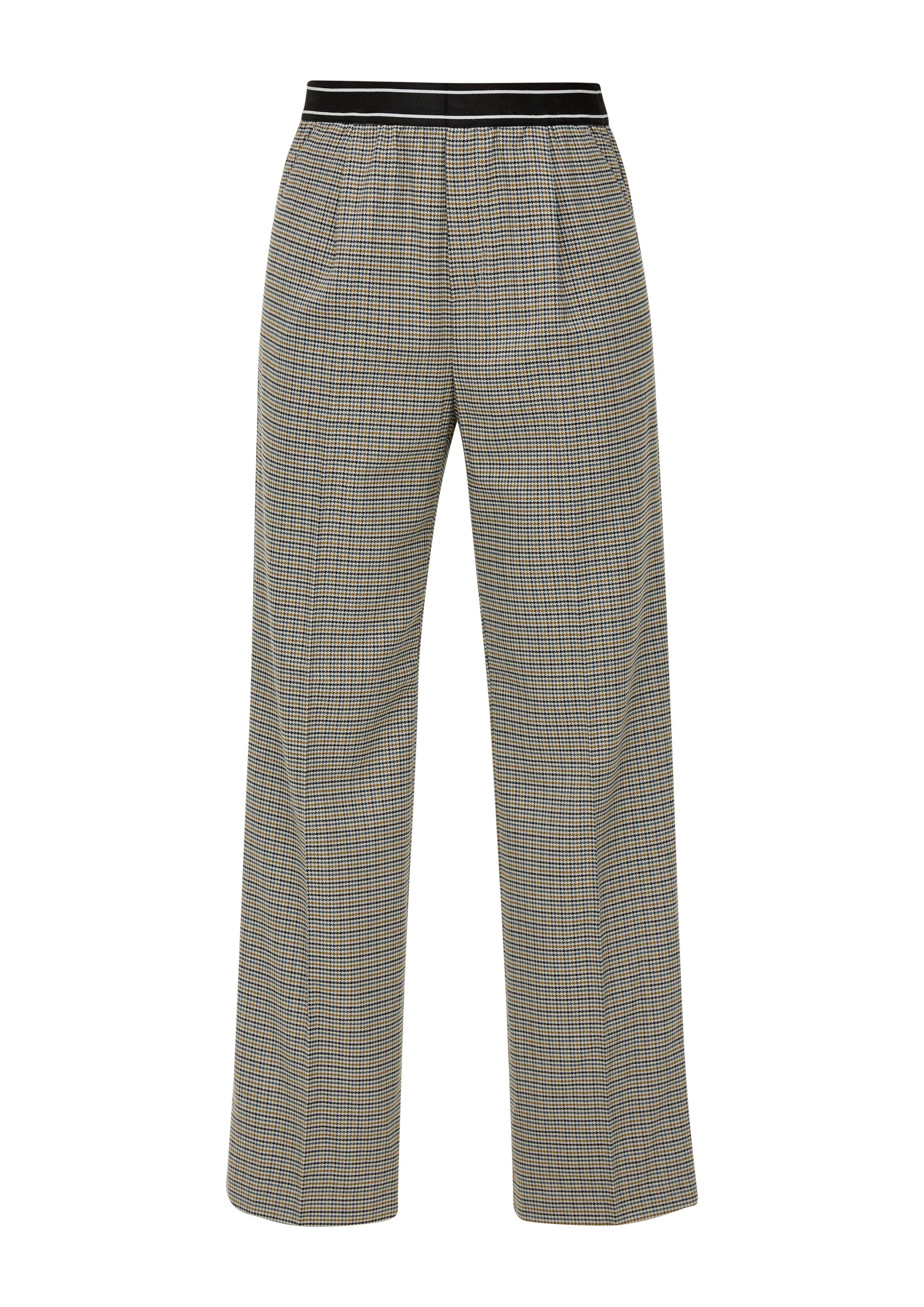 QS Chinos Hose Wide Leg: Hose mit Elastikbund