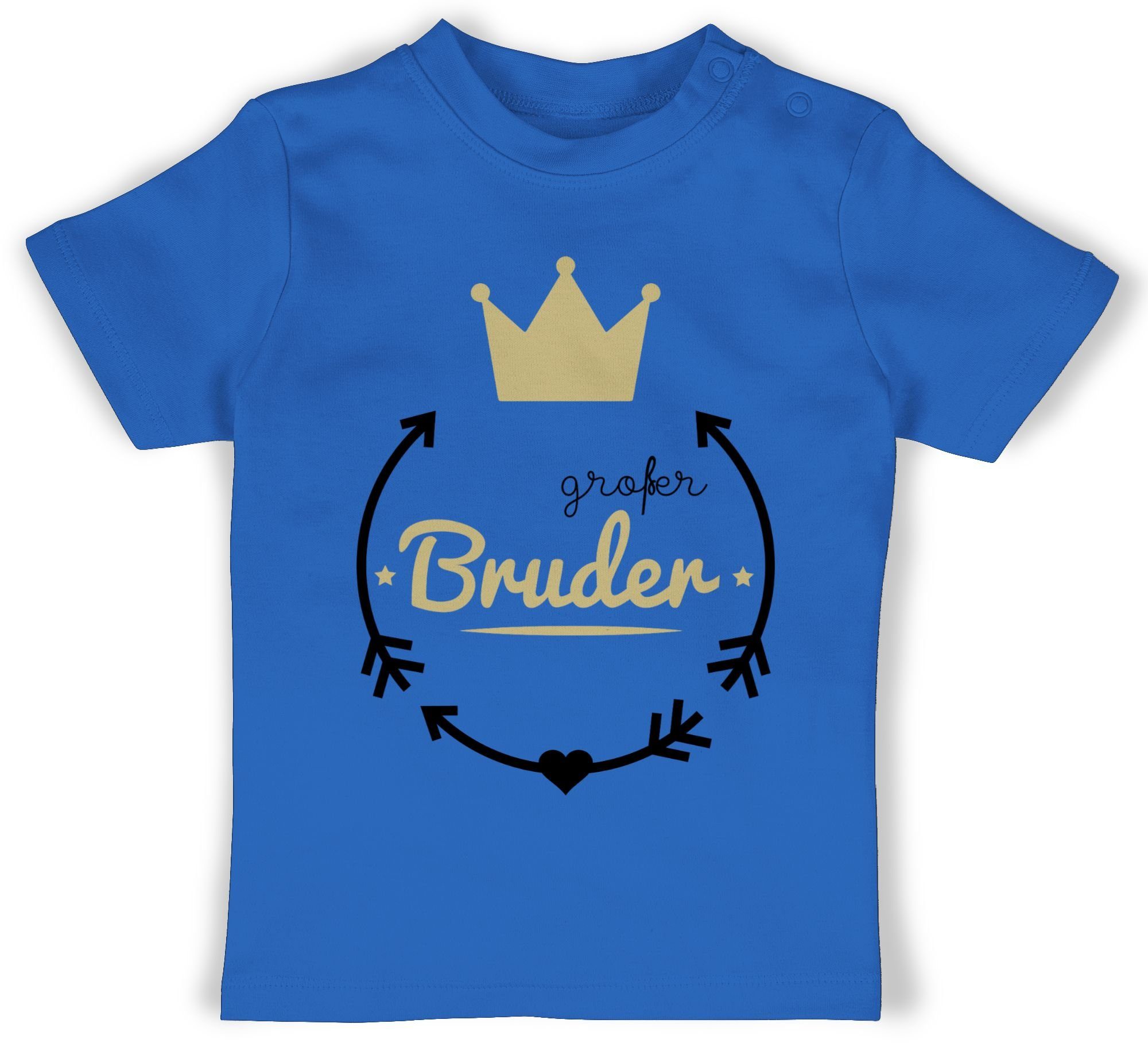 Shirtracer T-Shirt Großer Bruder - Krone Großer Bruder 3 Royalblau