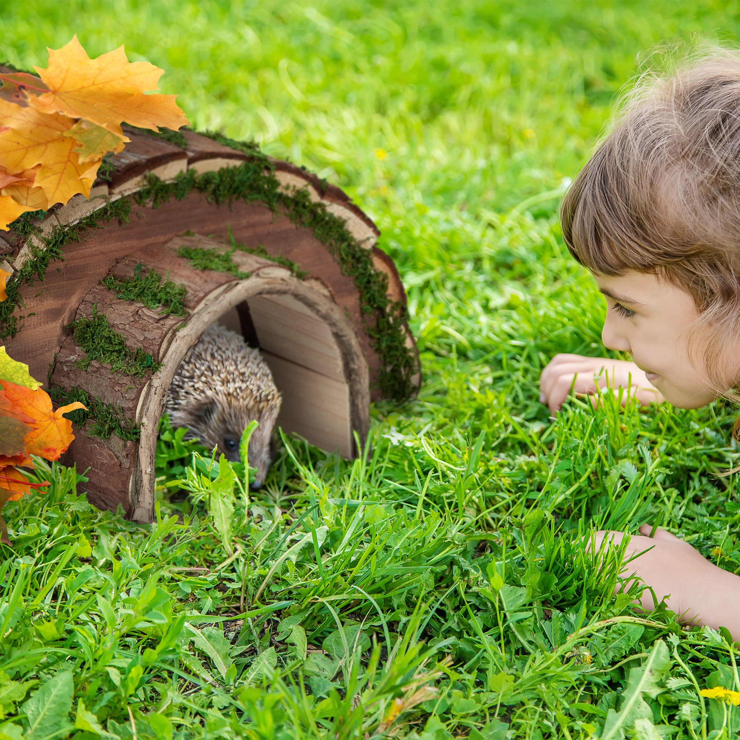 relaxdays Igelhaus aus Holz