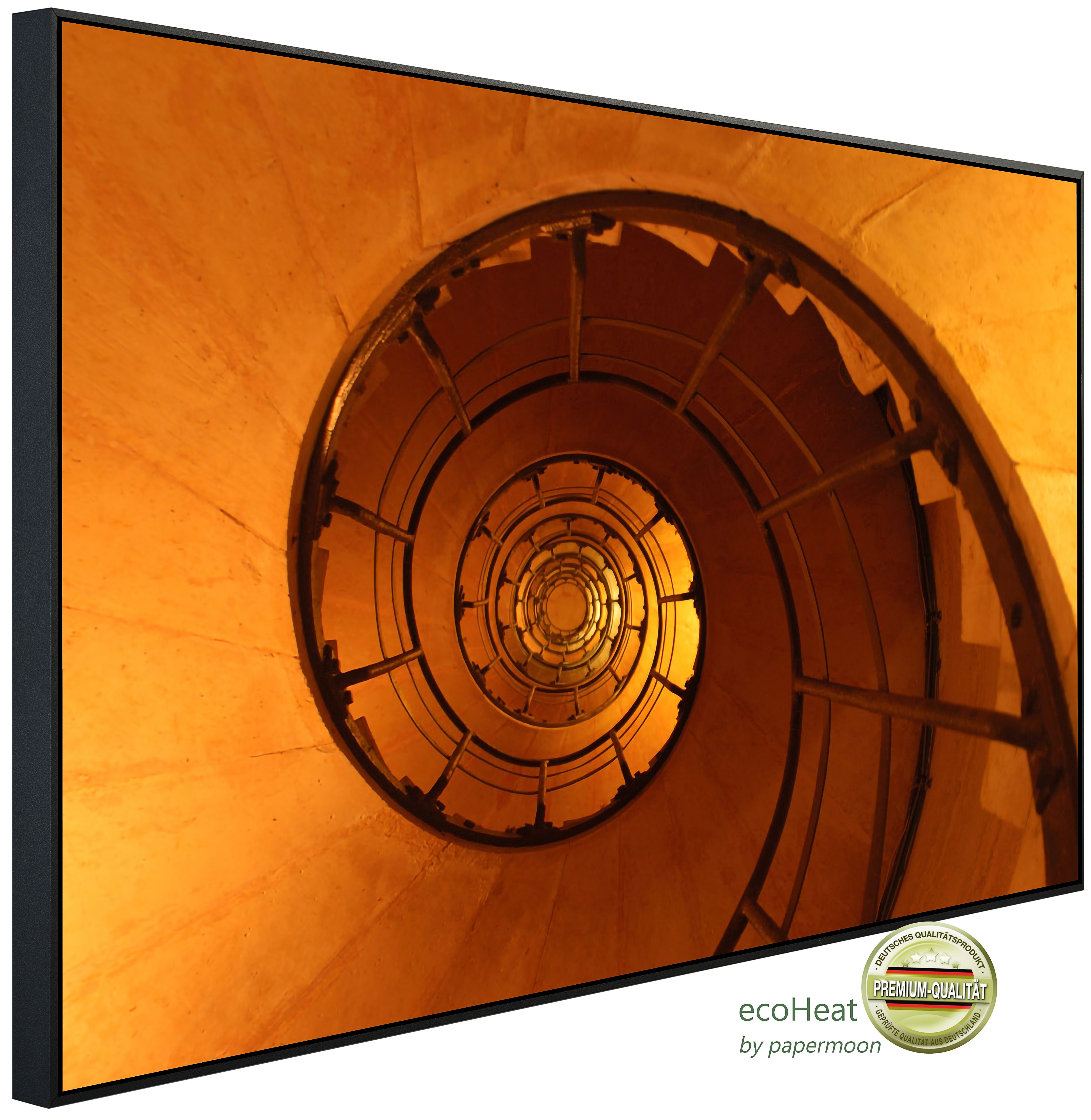 Papermoon Infrarotheizung INFRAROT-BILD-HEIZUNG, Wendeltreppe, TÜV-Rheinland/GS zertifiziert, angenehme Strahlungswärme