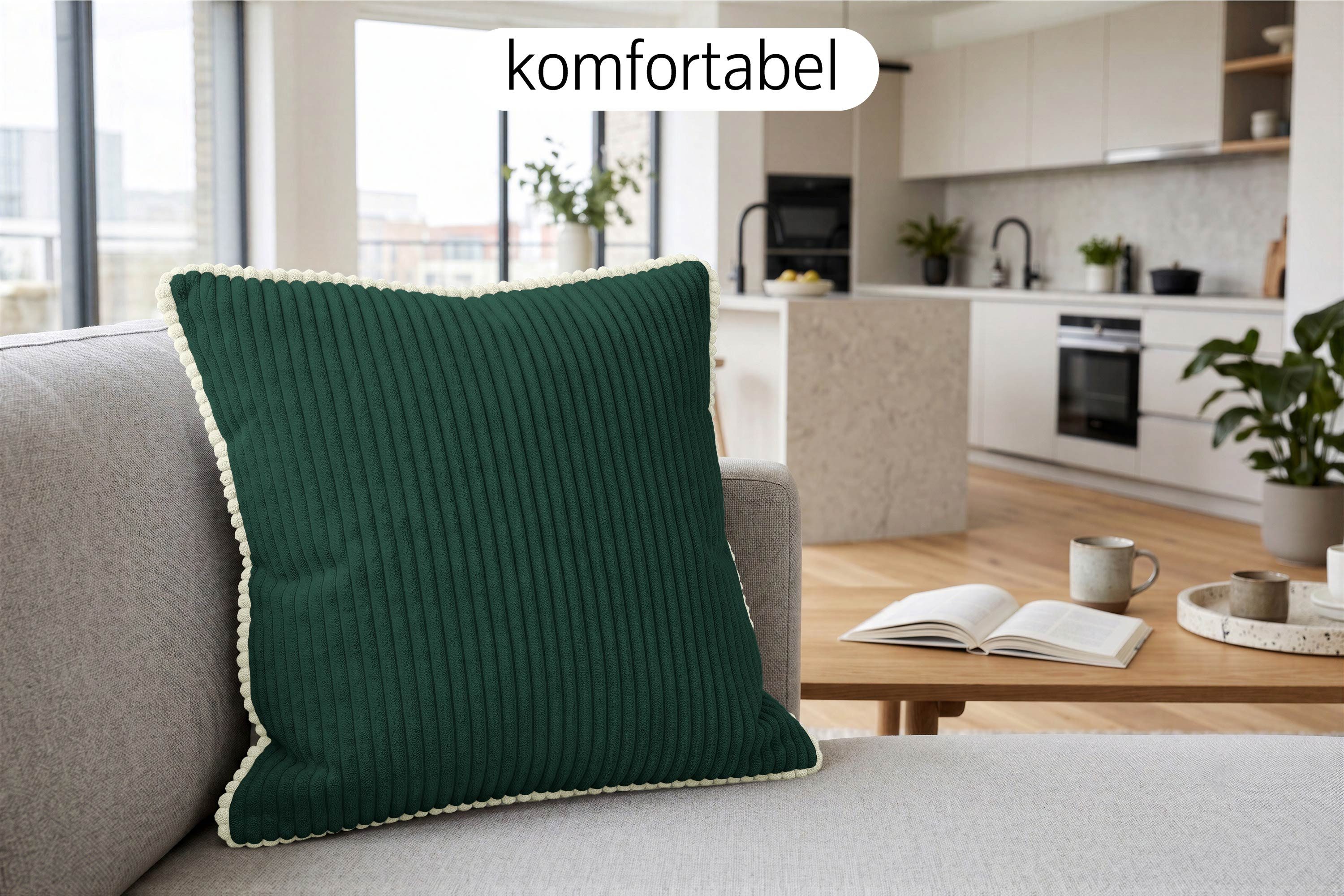Amilian Dekokissen Zierkissen Sofakissen Couchkissen, mit Füllung weich formstabil