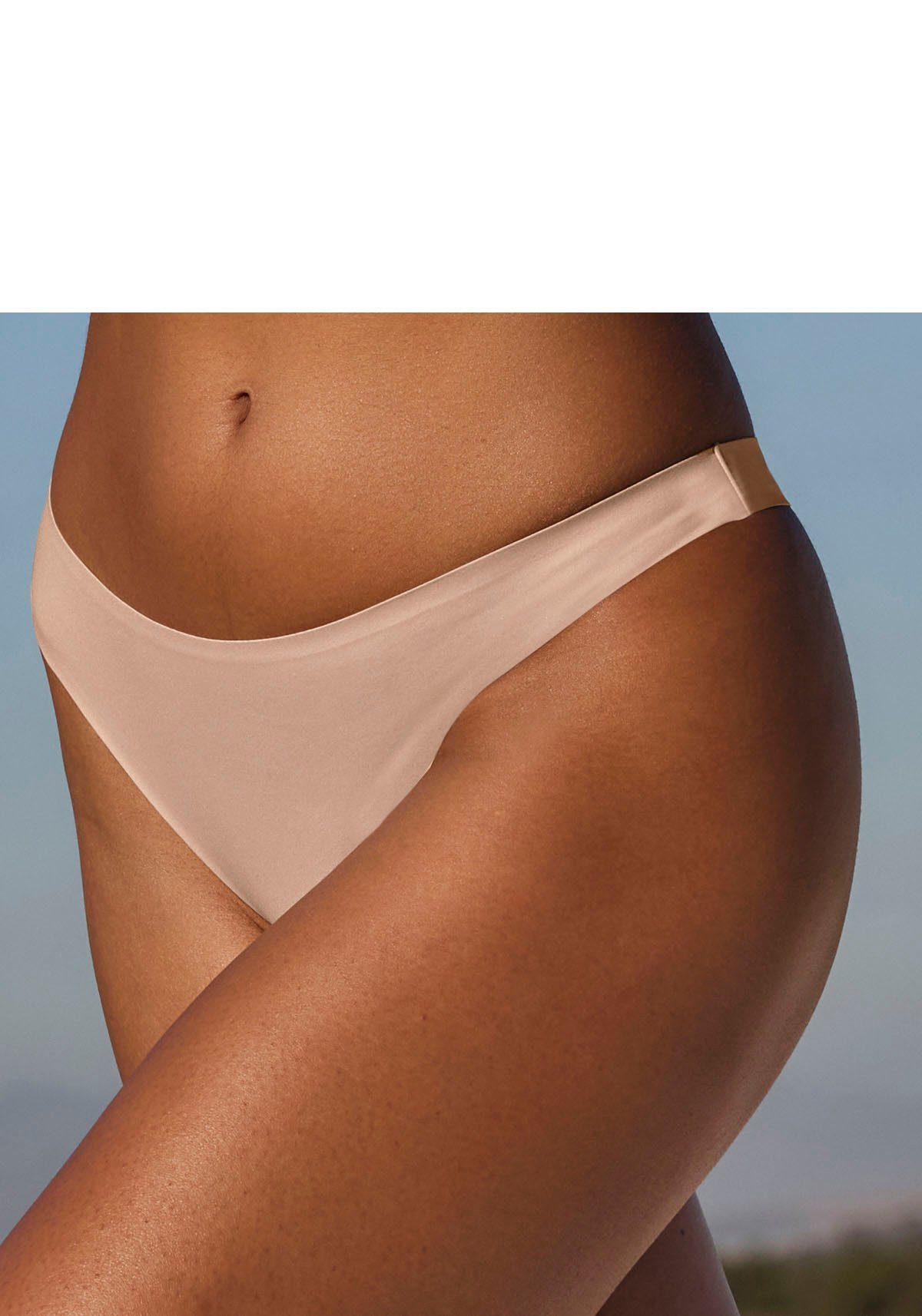 Nuance by Lascana String SEAMLESS, mit extraflachen, geklebten Kanten, nahezu unsichtbar