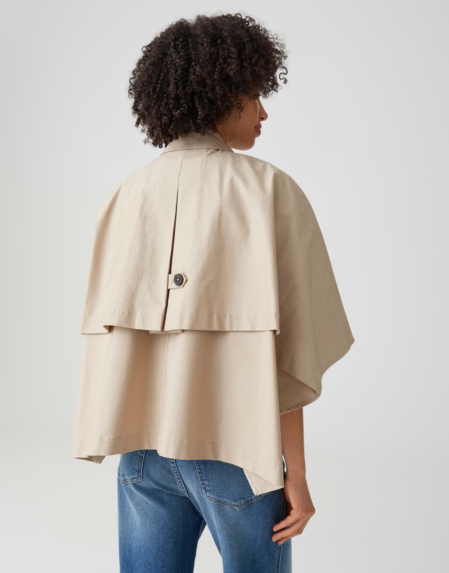 OPUS Cape Oversized Trenchjacke im Cape Schnitt Schulterkoller