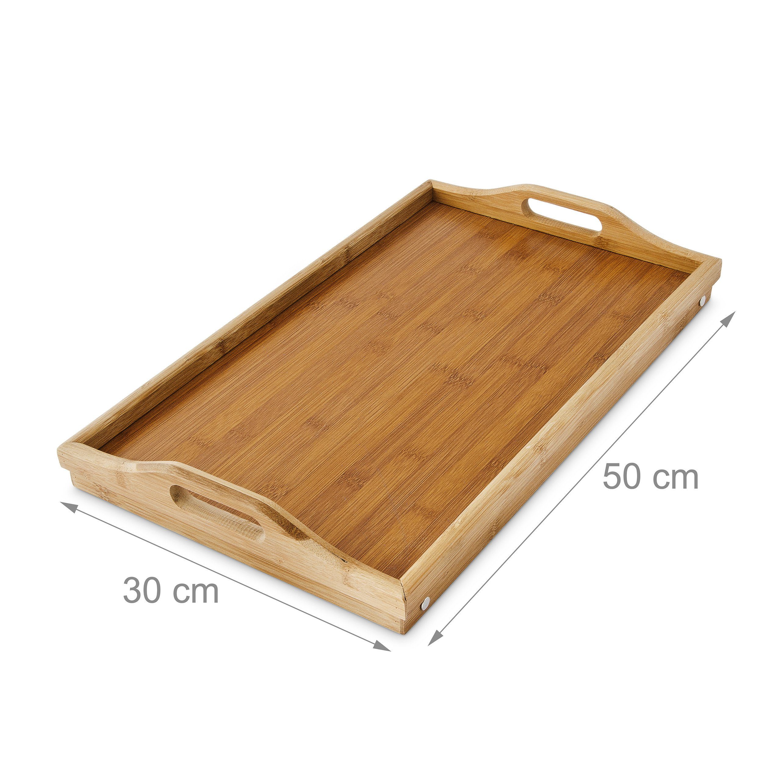 relaxdays Tabletttisch Bambus Betttablett