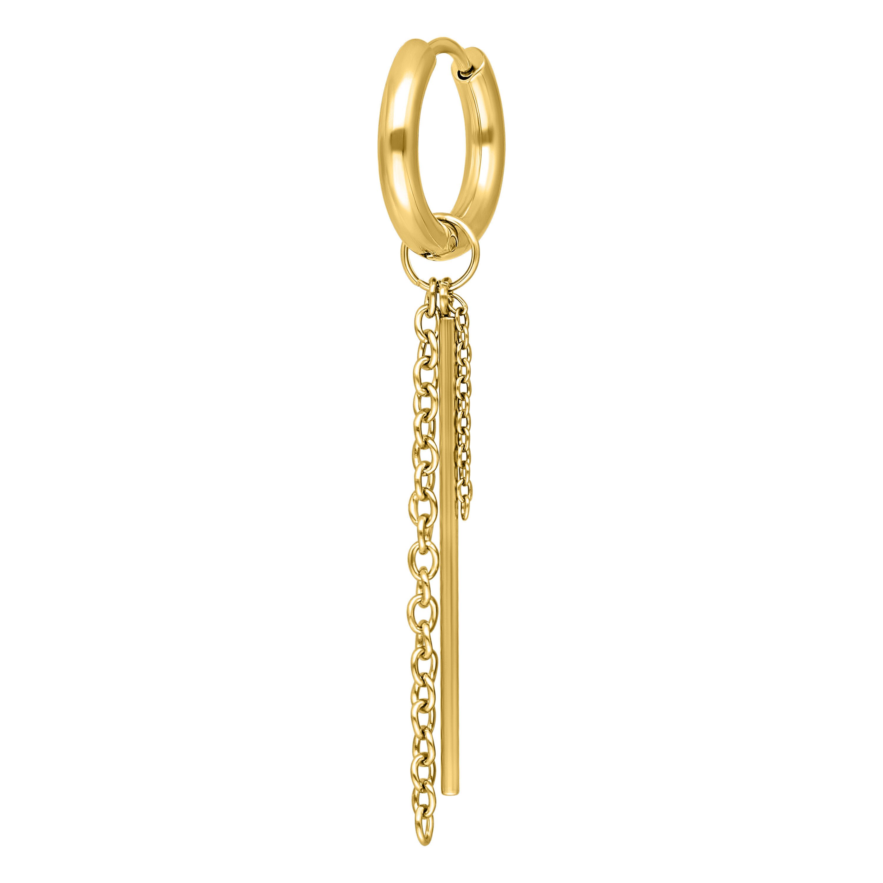Wildcat Paar Ohrhänger Little Bar Chain Hoops, wasserfest, langlebig, hautv günstig online kaufen