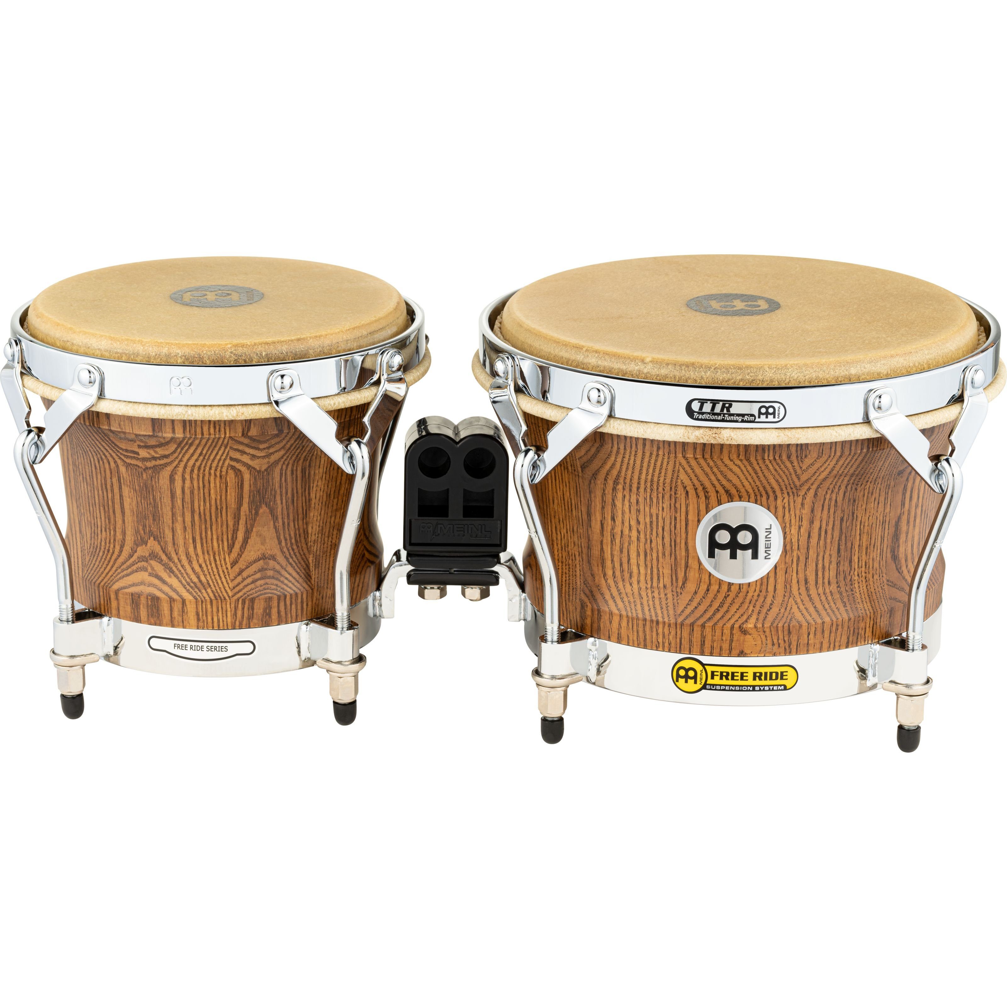 Meinl Percussion Bongo, Percussion, Bongos, WB500ZFA-M Woodcraft Bongos 7"+9" - Bongo