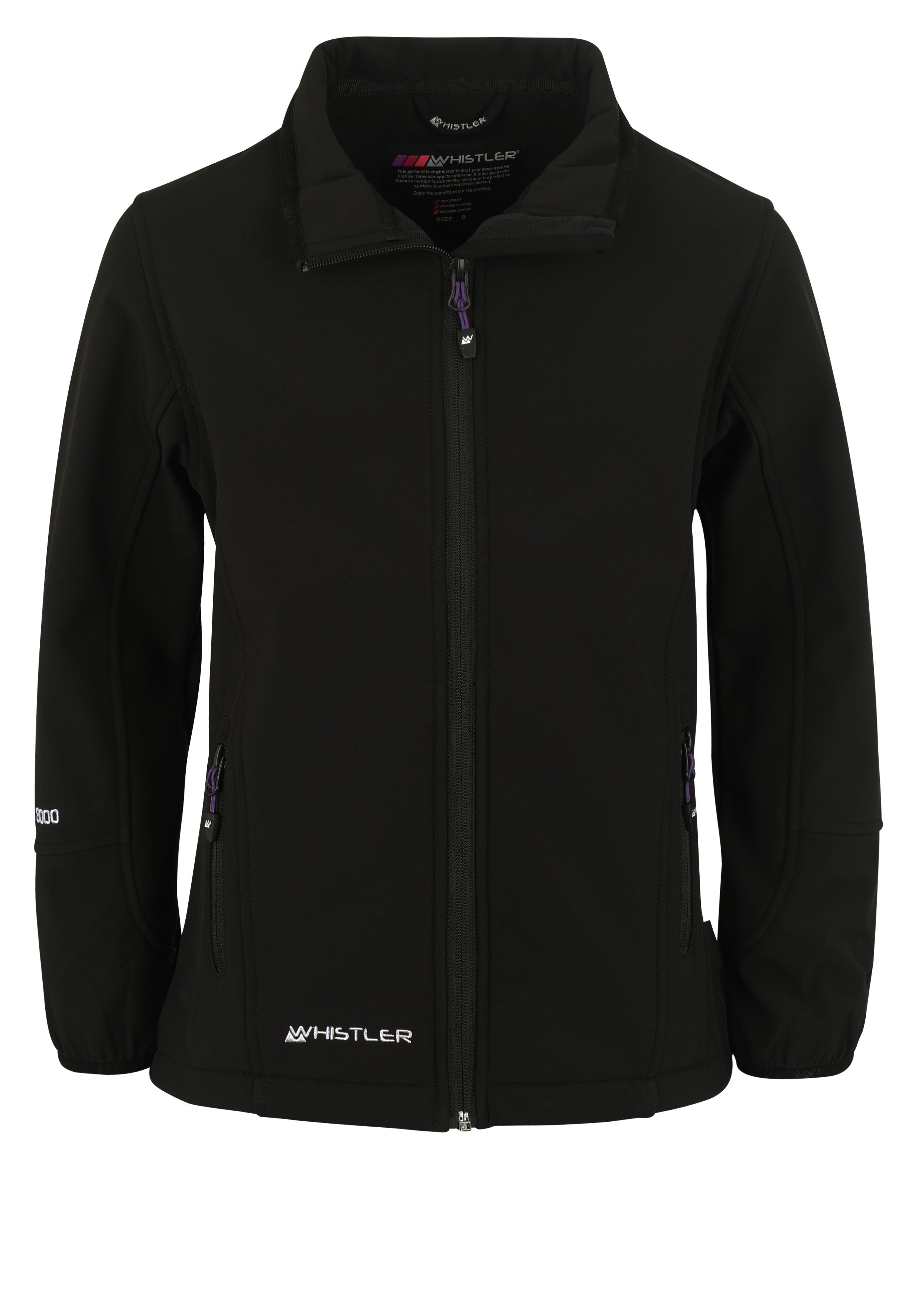 junior schwarz mm WHISTLER Covina Softshelljacke 8.000 Wassersäule mit