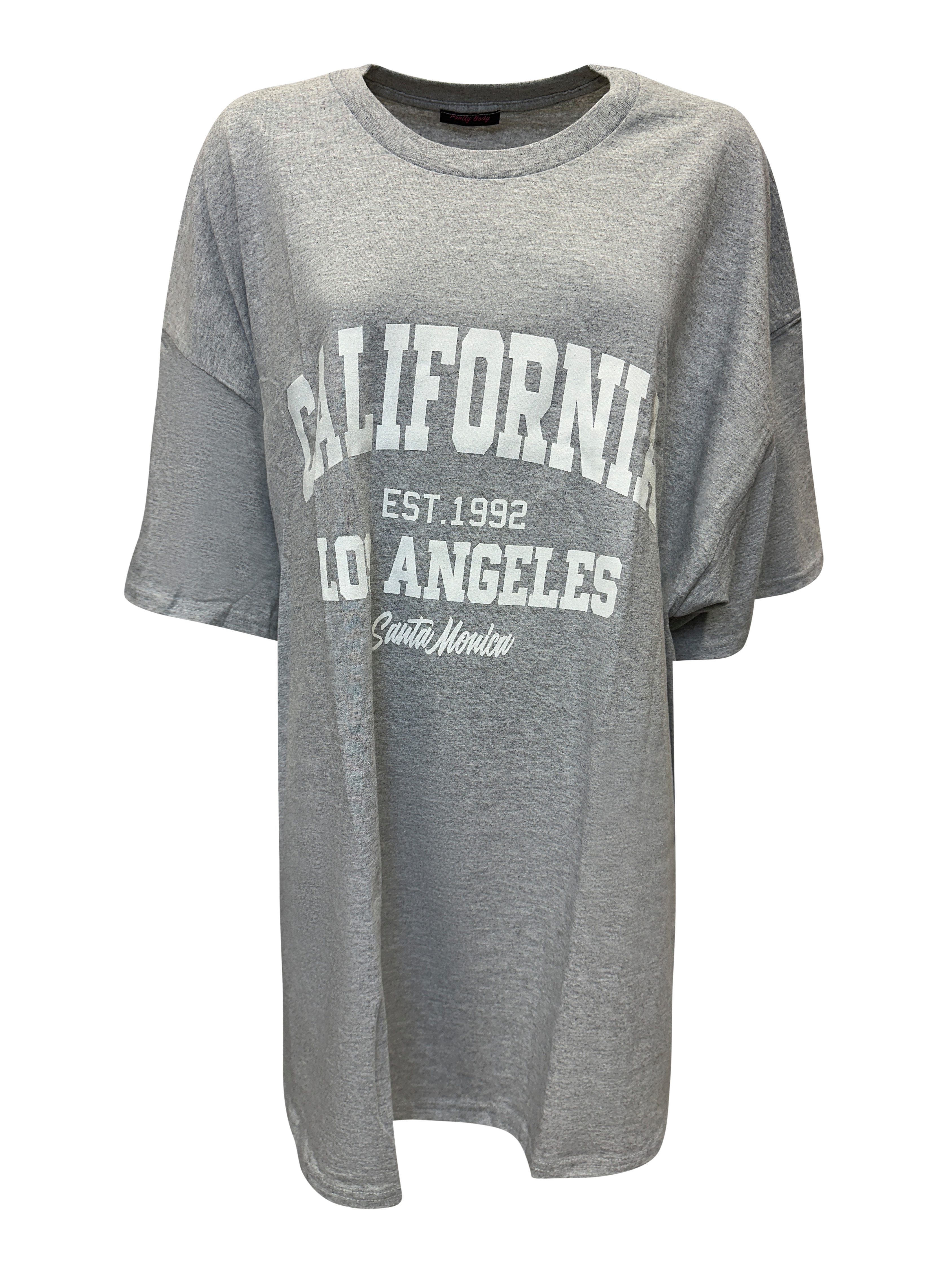 Worldclassca T-Shirt Worldclassca Oversized Print CALIFORNIA T-Shirt lang S günstig online kaufen