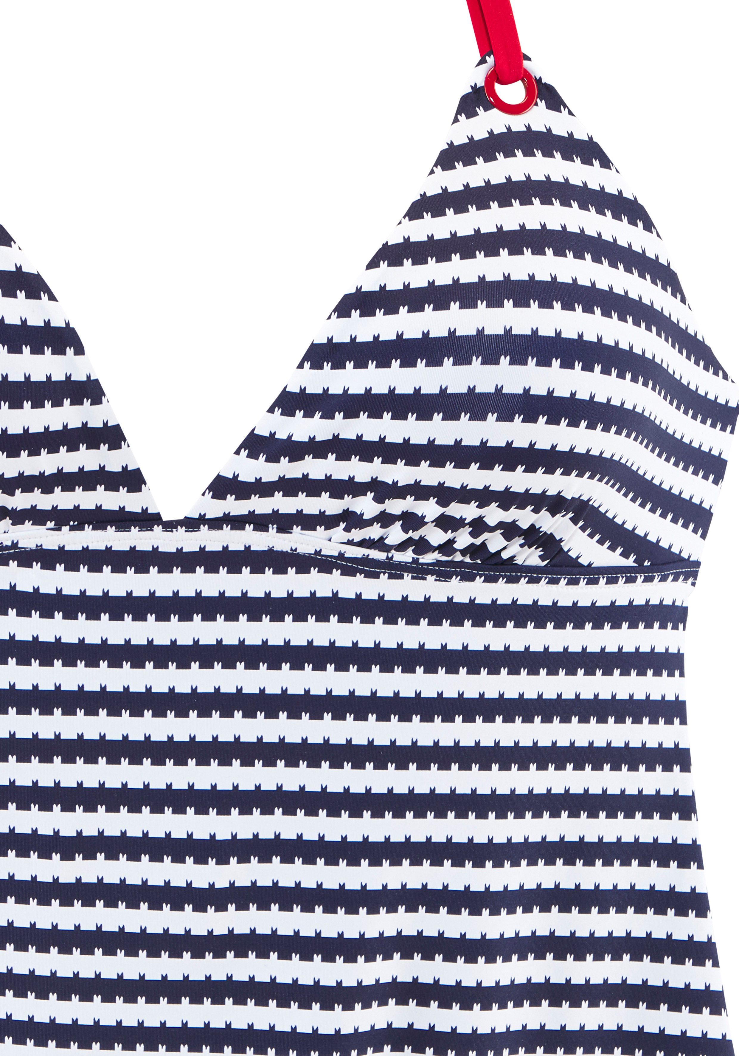 s.Oliver Tankini-Top Elain, mit kontrastfarbigen Zierringen