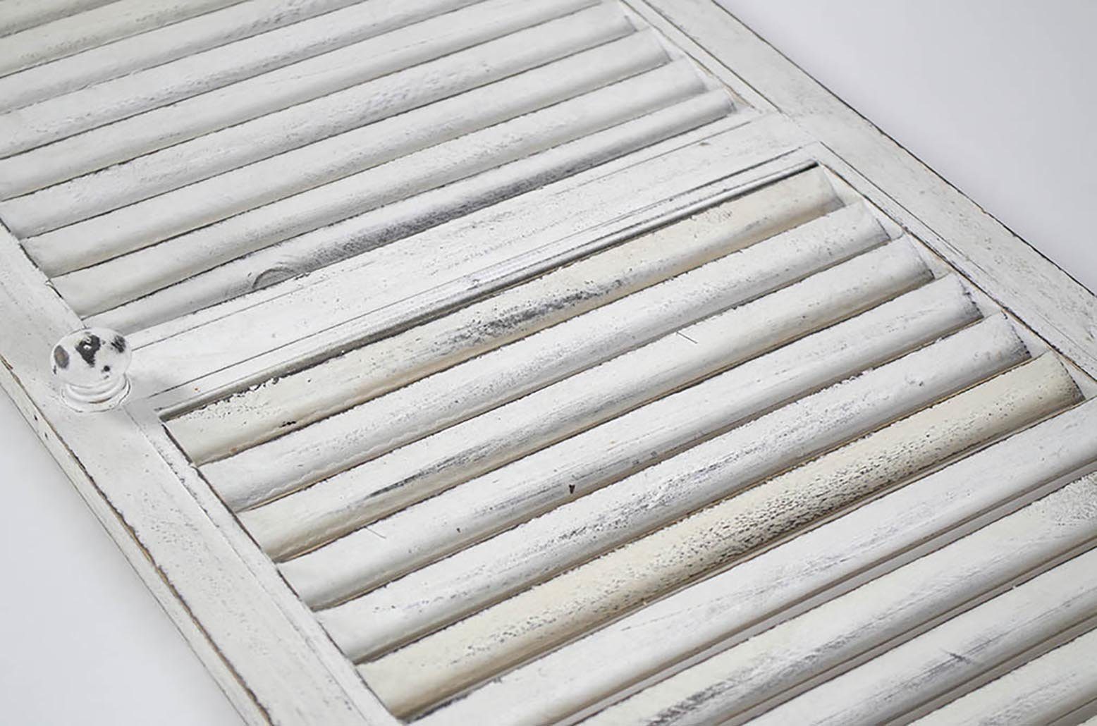 Kobolo Dekoobjekt white Holz Deko-Fensterladen - cm, aus 35x90 vintage