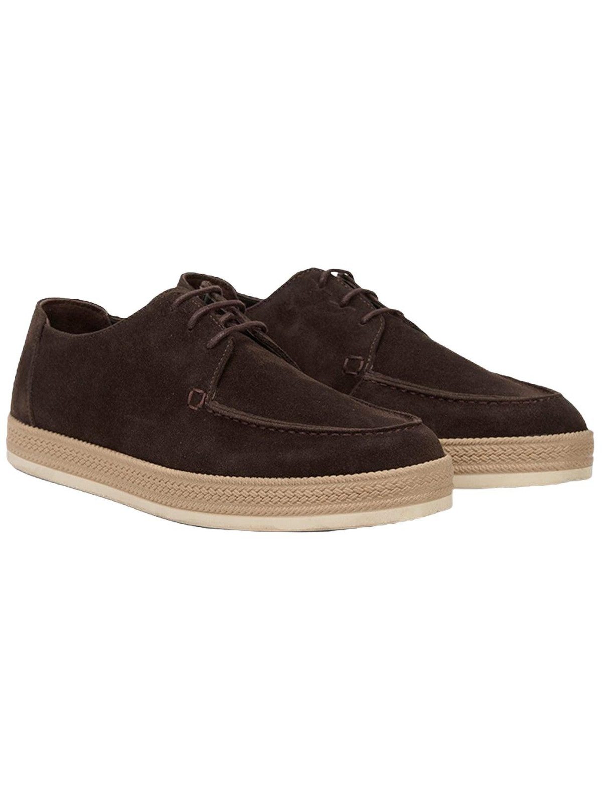 Herren-Schnürschuhe aus Wildleder, abriebfeste Gummisohle, angenehmer Daunenschuh