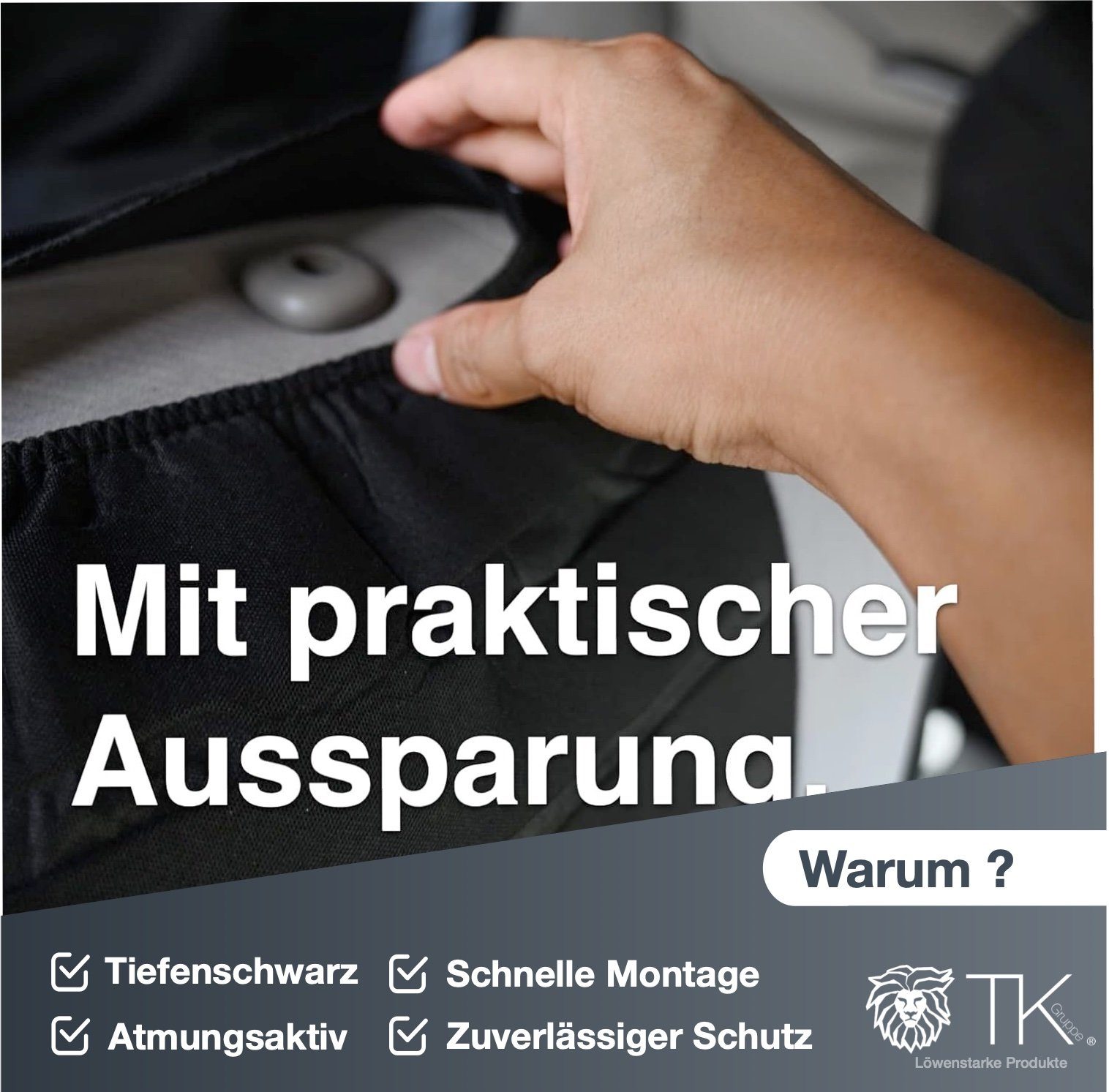 TK Rücksitze, 1-tlg. Autositzbezug Auto - 4er Gruppe - & Autositzbezüge Vordersite Schonbezüge