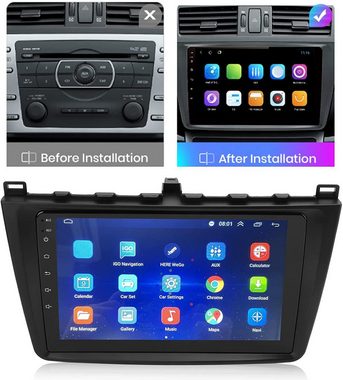 GABITECH für Mazda 6 Android Autoradio GPS 4GB RAM RDS Bluetooth DAB+ Einbau-Navigationsgerät