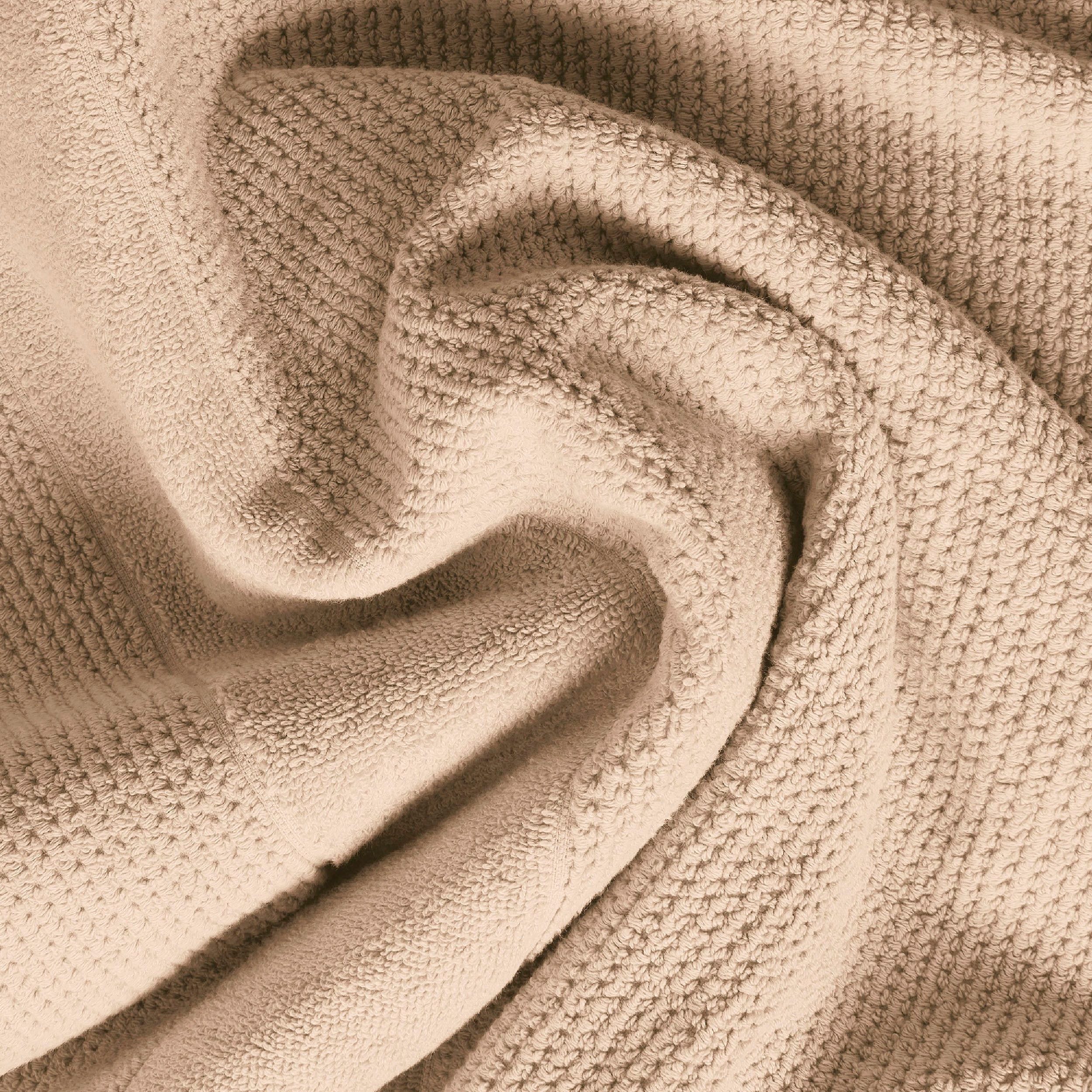 Schiesser Duschtücher Turin aus 100% Baumwolle in dezenter Reiskornoptik, Frottier (Set, 2-St), MADE IN GREEN by OEKO-TEX®