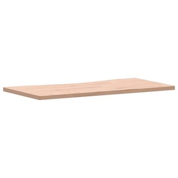 vidaXL Schreibtisch Schreibtischplatte 100x45-50x2,5 cm Massivholz Buche Arbeitsplatte Bür