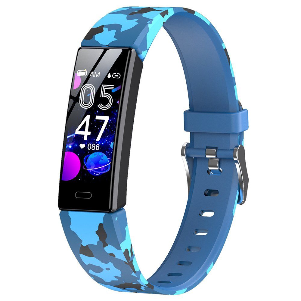 GelldG Fitness Armband Kinder, Fitness Tracker mit Pulsmesser Fitness Uhr  Smartwatch