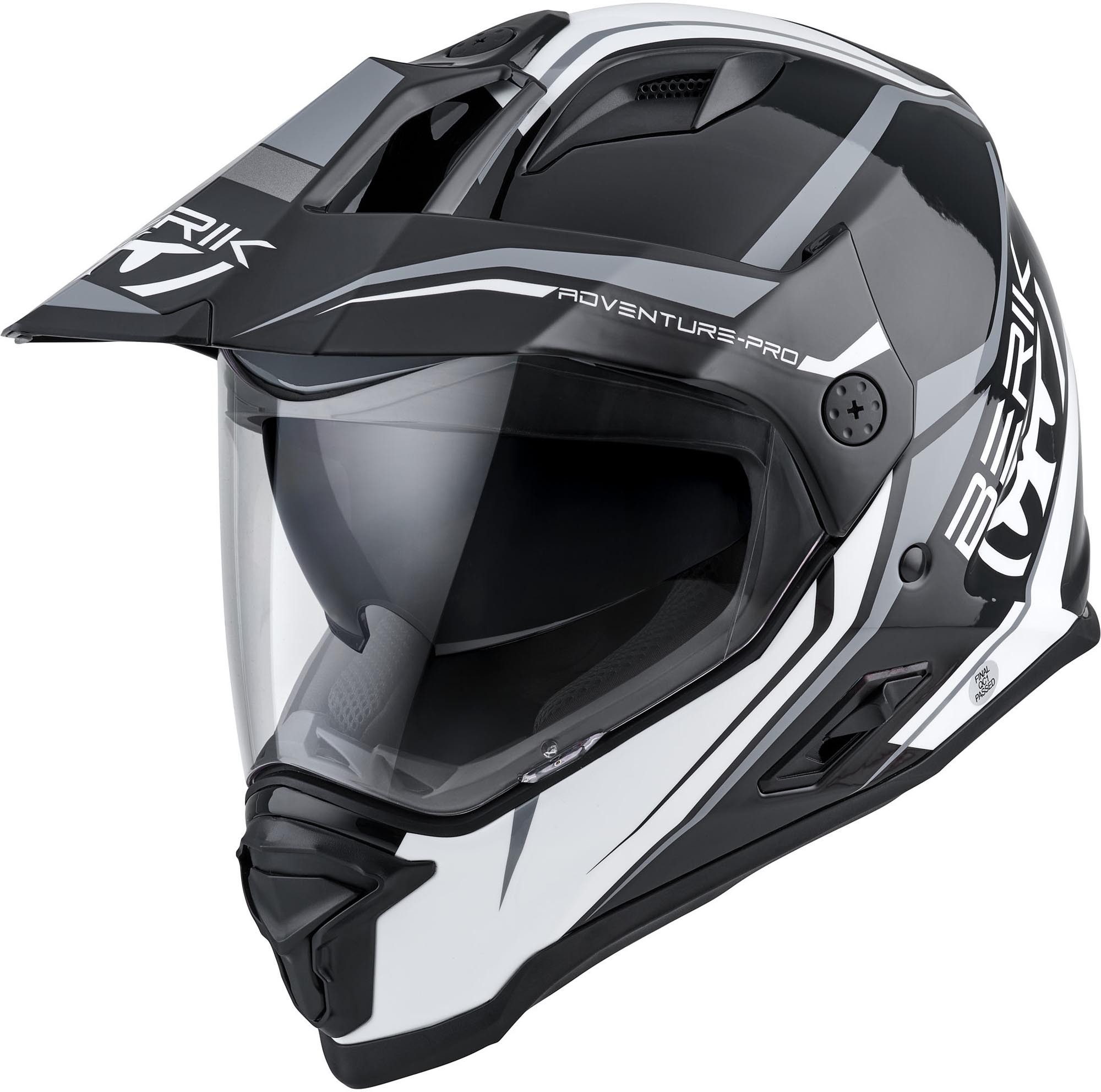 Berik Motocrosshelm MX313 Volstom Adventure Pro Enduro Helm, Vorbereitet Für Kommunikationssystem,herausnehmbares Innenfutter
