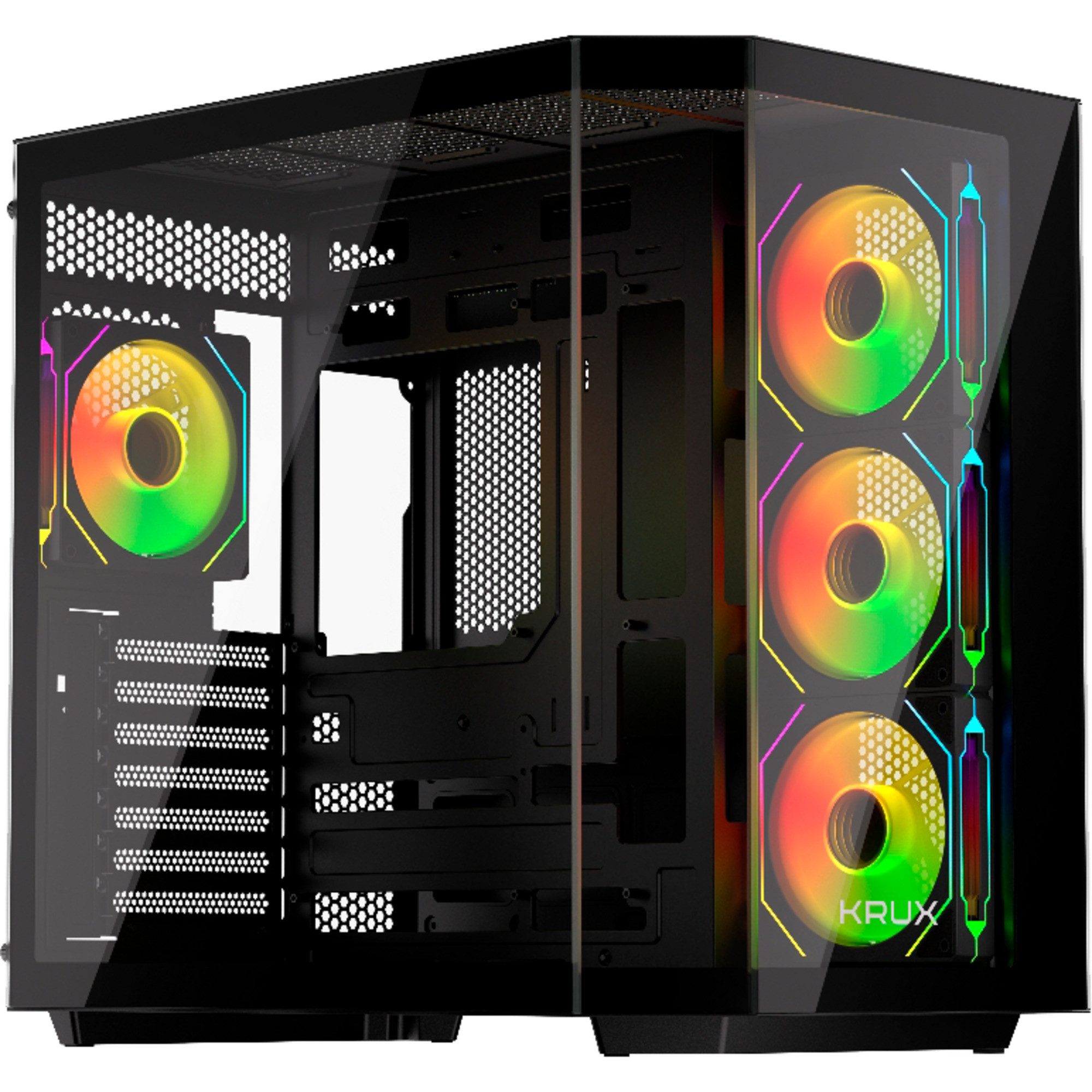 Krux PC-Gehäuse Krux Empero, Tower-Gehäuse, (Tempered Glass x 2)