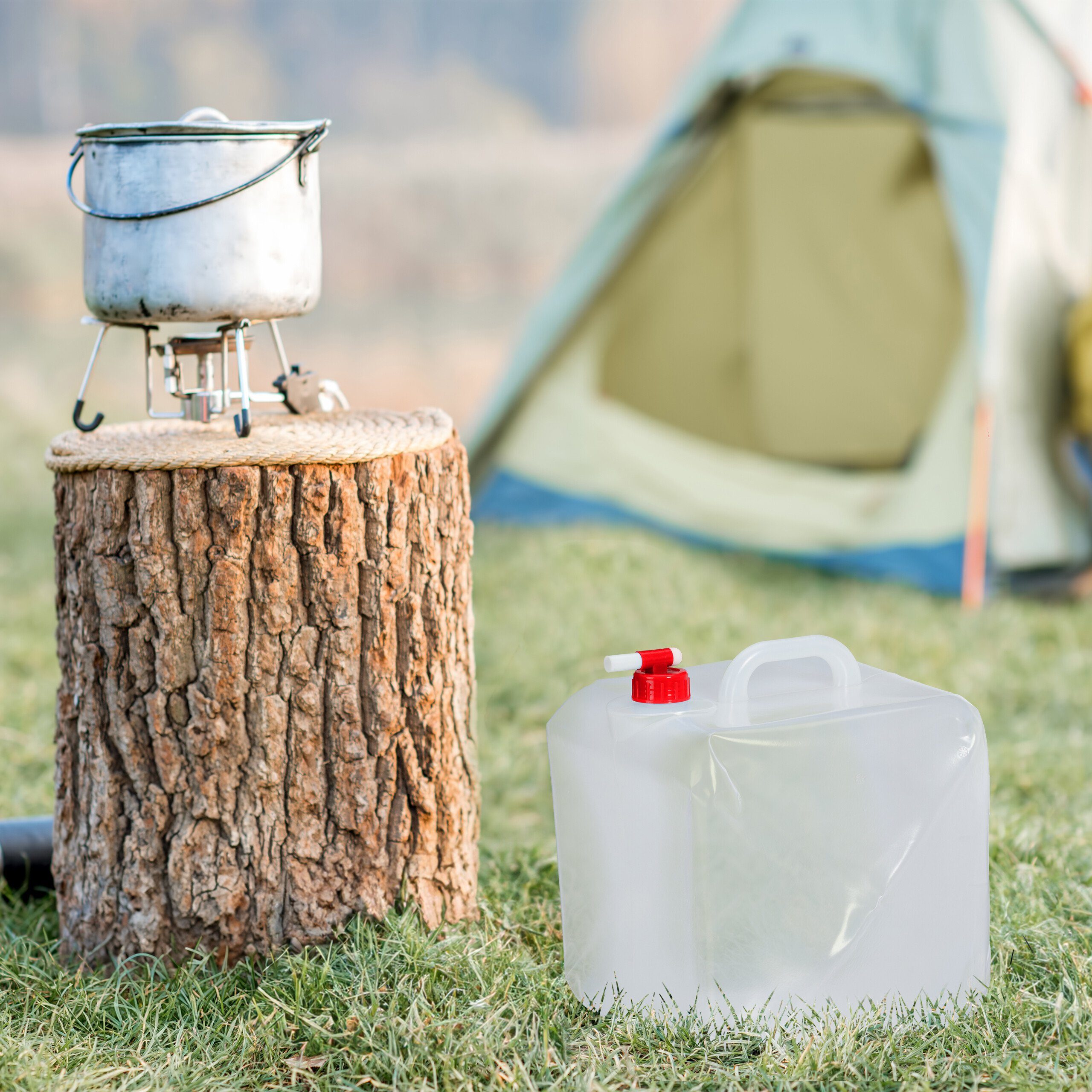 relaxdays Kanister Faltkanister 4er Set, 20 Liter