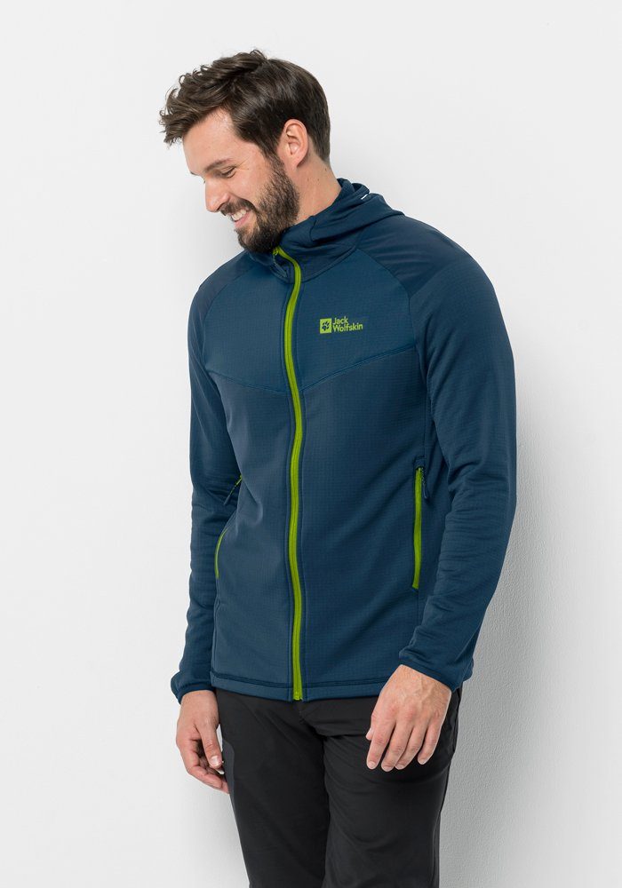 Jack Wolfskin Fleecejacke KOLBENBERG HOODED FZ günstig online kaufen
