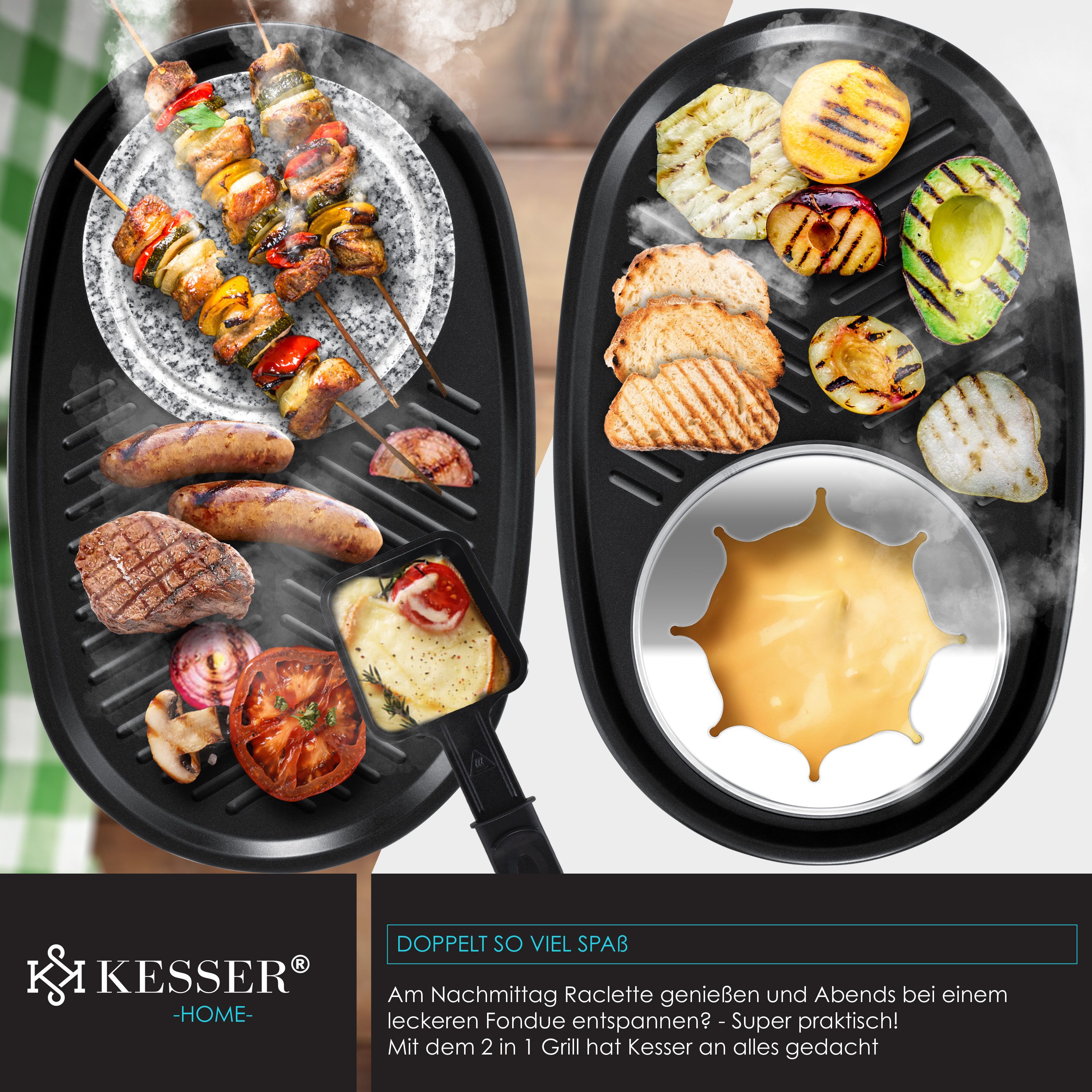 KESSER 3in1 Raclette-Fondue - Bild 3