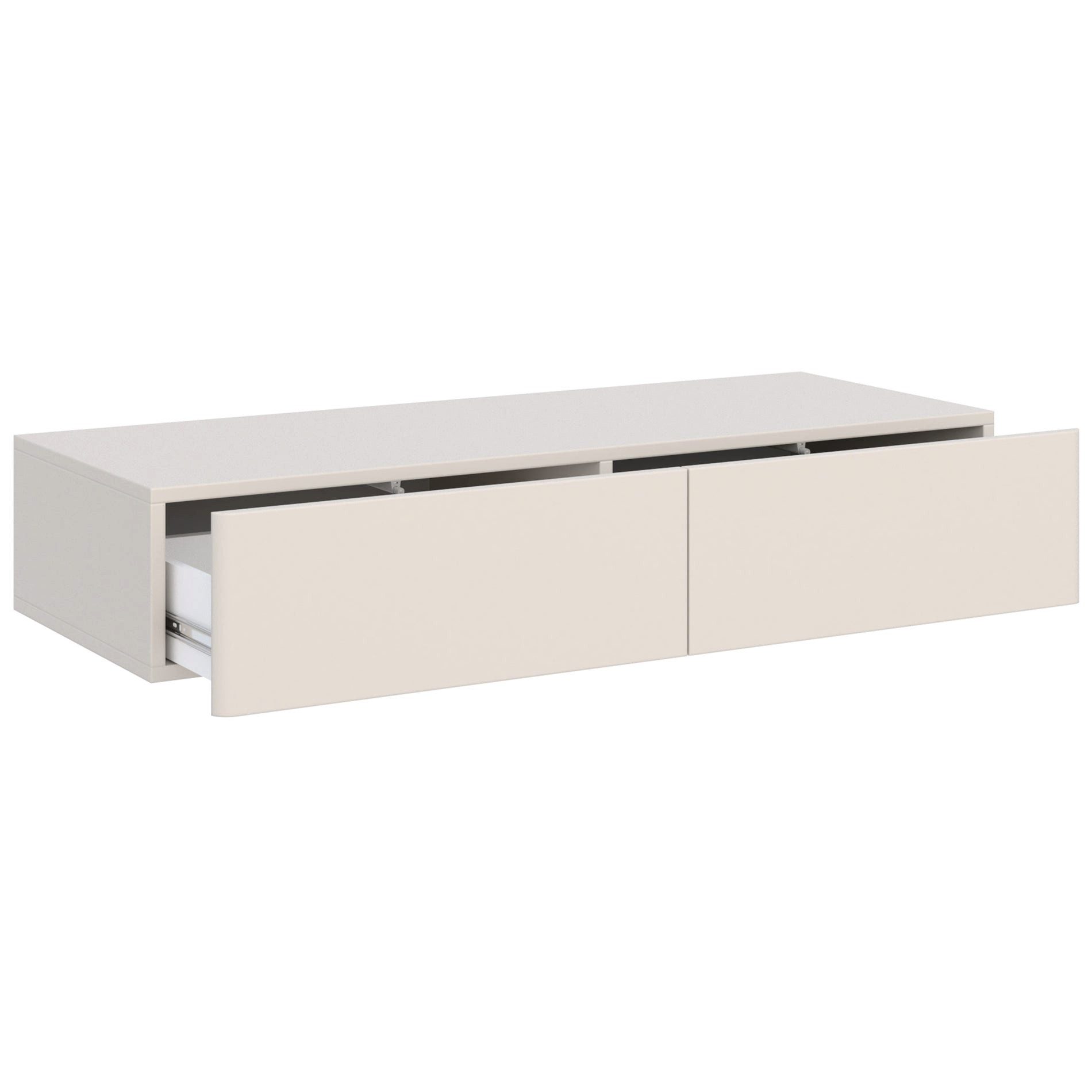 Selsey Schminktisch OLIO, Wandhängender Schminktisch mit 2 Schubladen, 110 cm breit