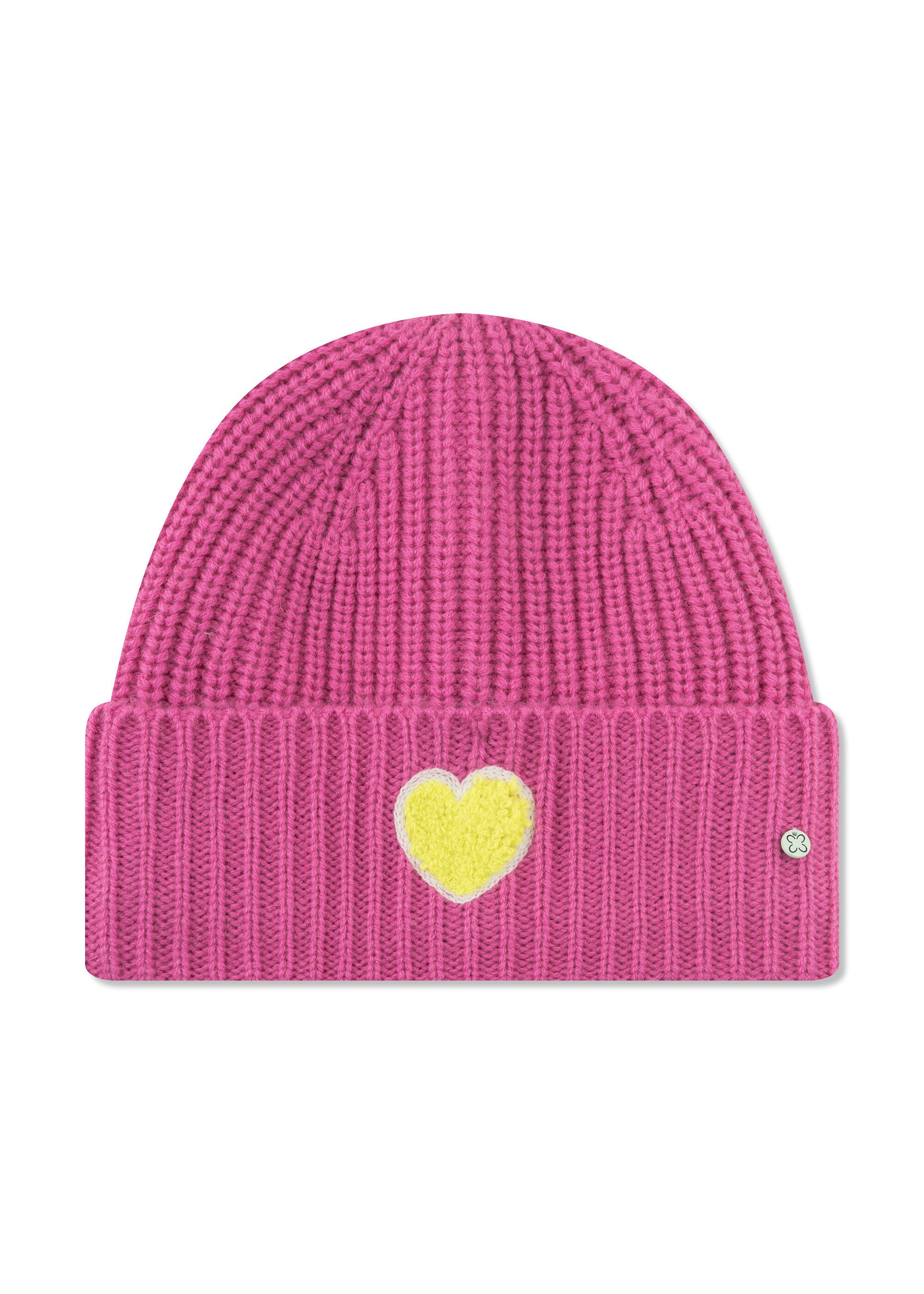 Codello Strickmütze (1-St) mit einem „Herz“-Stickerei in Teddy-Optik günstig online kaufen
