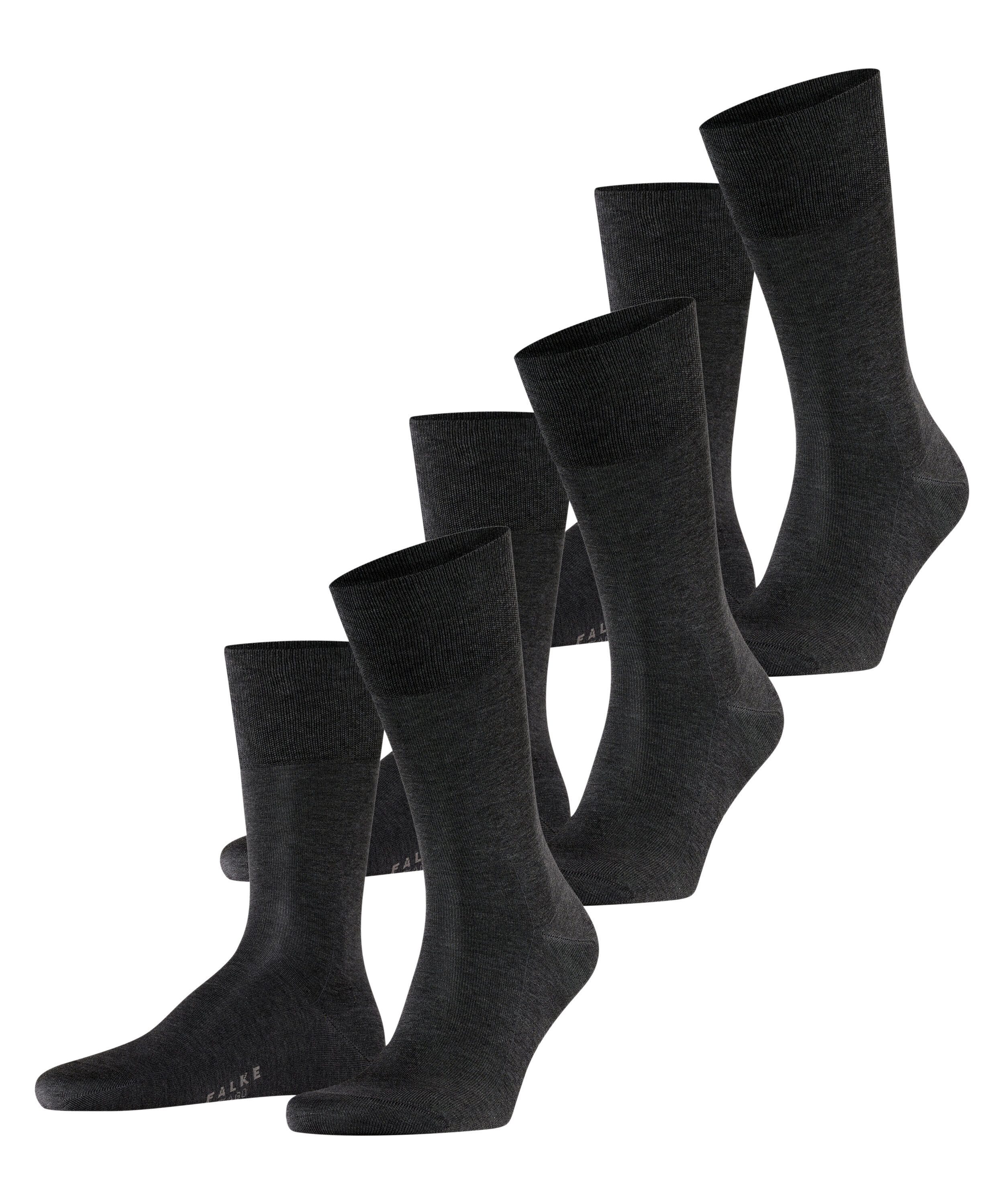 FALKE Socken Tiago (3 Paar) im 3er-Pack, für Erwachsene, aus Fil-d’Écosse-Baumwolle