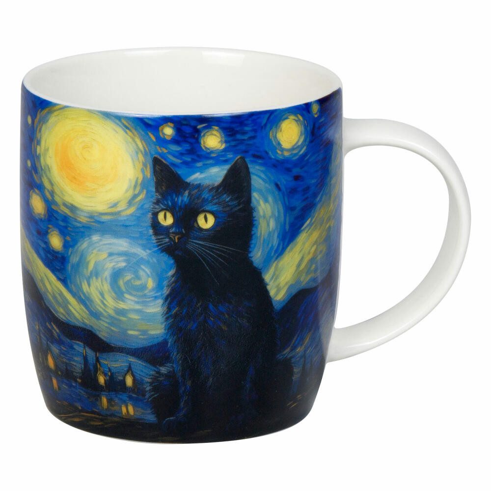 Könitz Becher Arty Animals - Van Goghs Cat, 400 ml, New Bone China