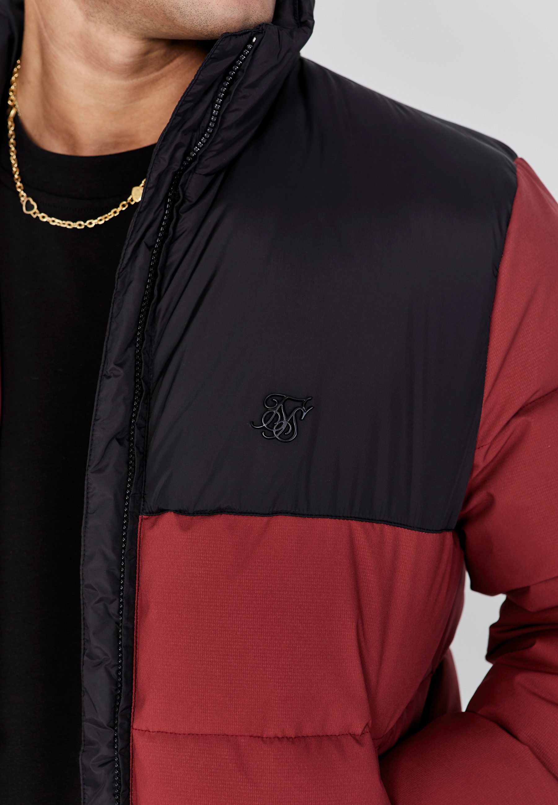 Siksilk Outdoorjacke SikSilk Herren Rote Outdoorjacke – Bild 3 von 5