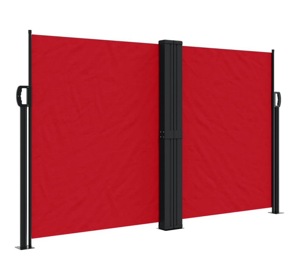 Thumbnail - vidaXL Seitenmarkise Seitenmarkise Ausziehbar Rot 140x1000 cm Windschutz Seitenrollo