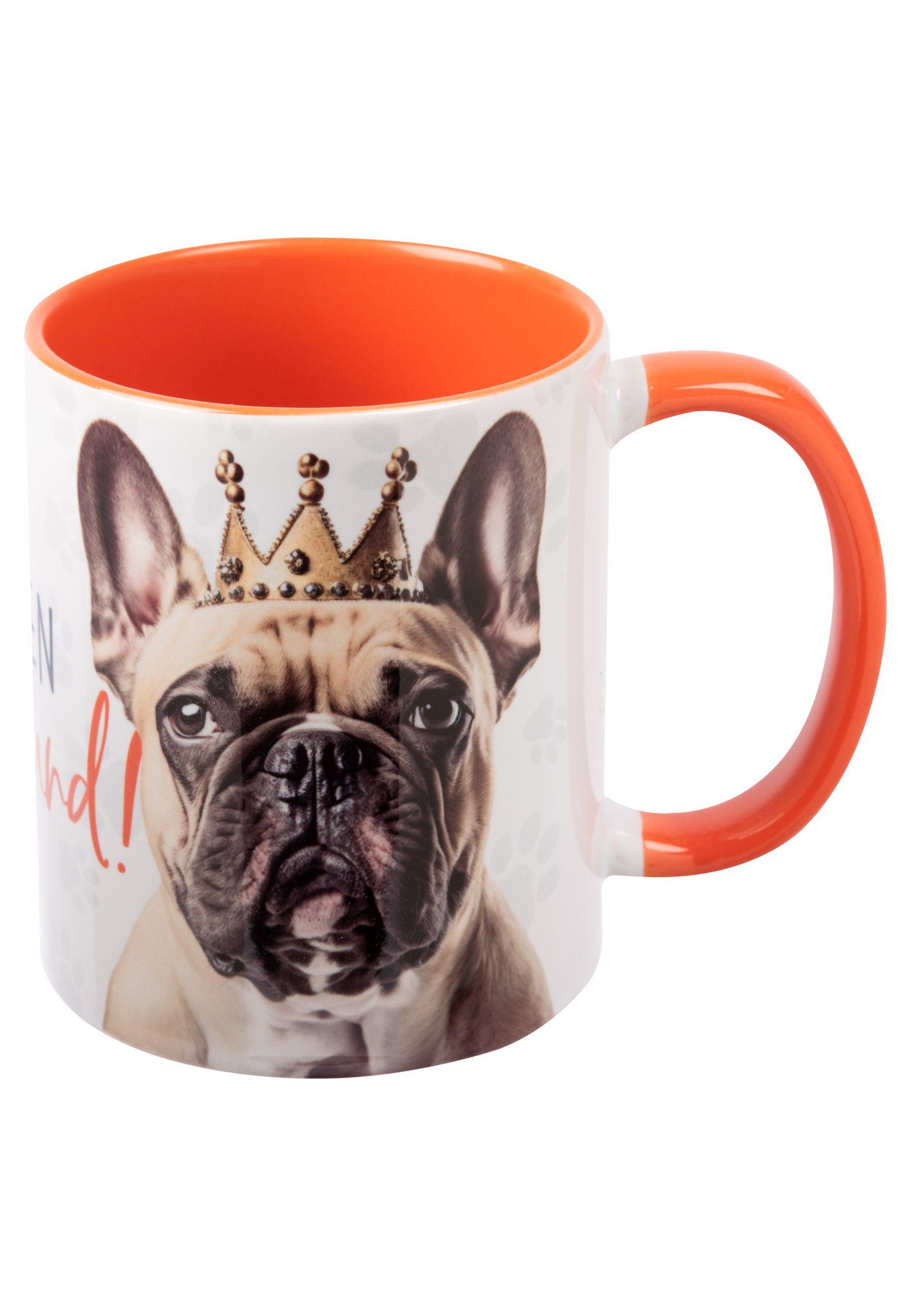 den Weiß Keramik Orange ml, Tasse - Tasse Mops Hunde Vergiss Prinzen 320 United Keramik Labels®