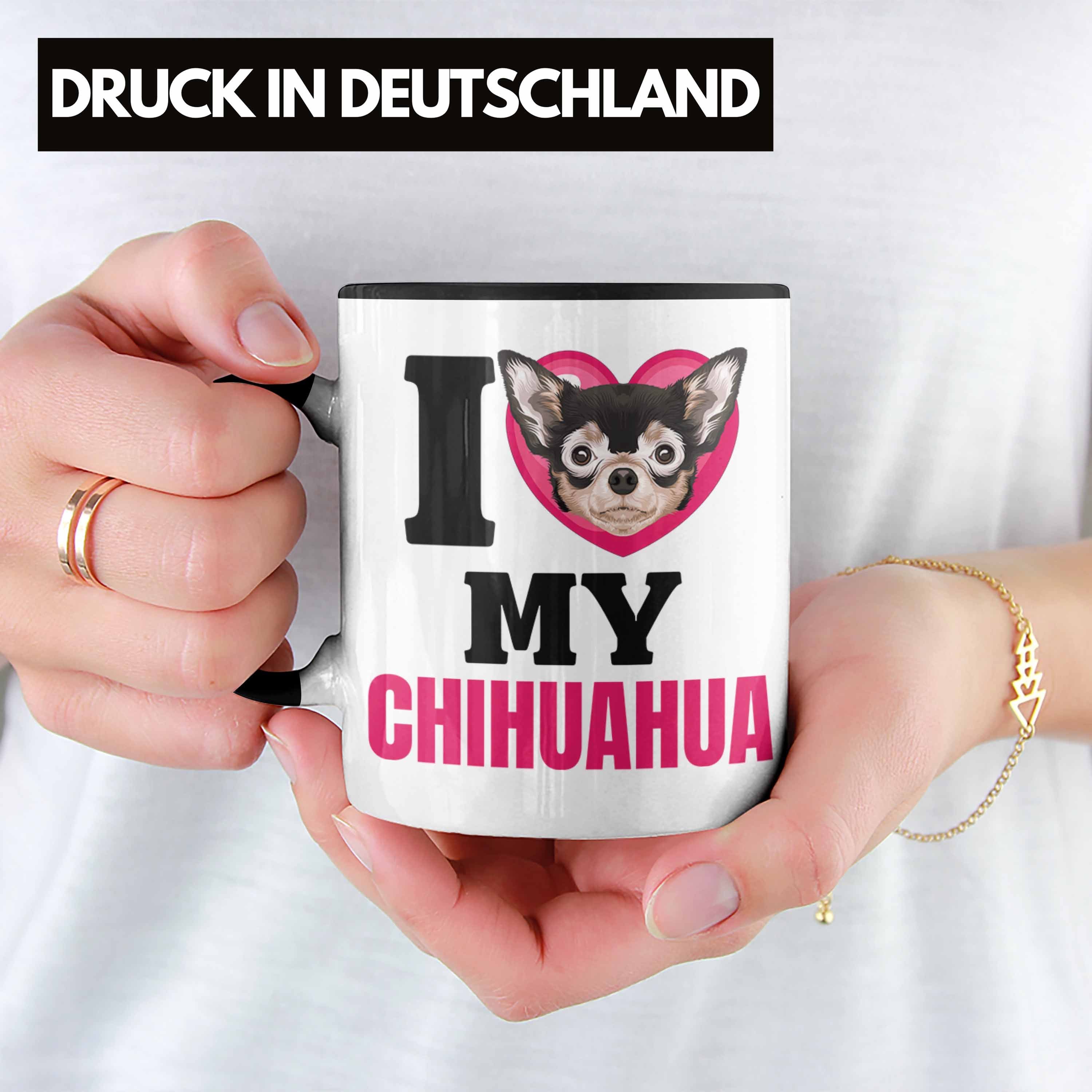 Lov Lustiger Trendation Besitzerin I Tasse Tasse Schwarz Spruch Geschenk Geschenkidee Chihuahua