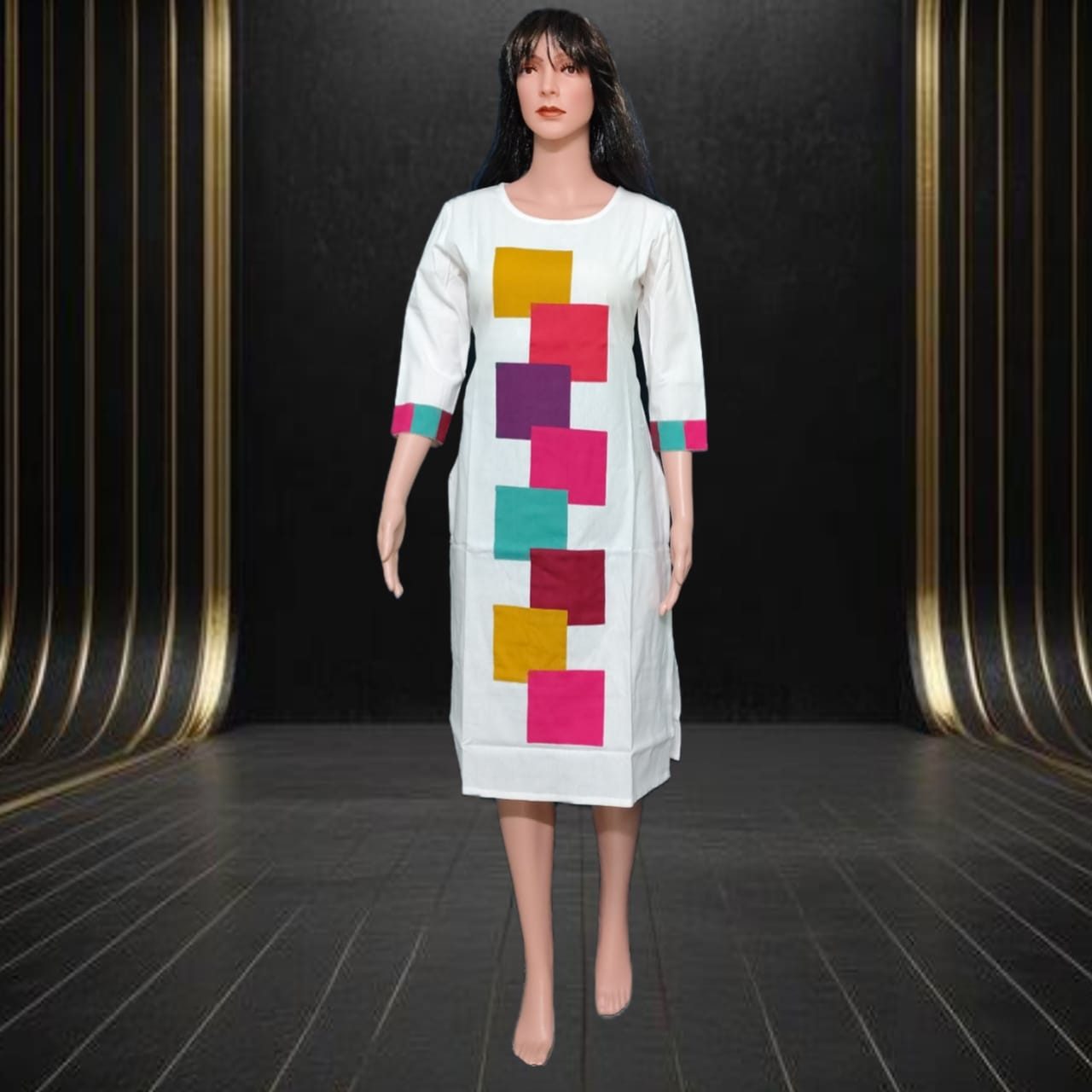 PfauGermany Longtunika Bricks Patchwork