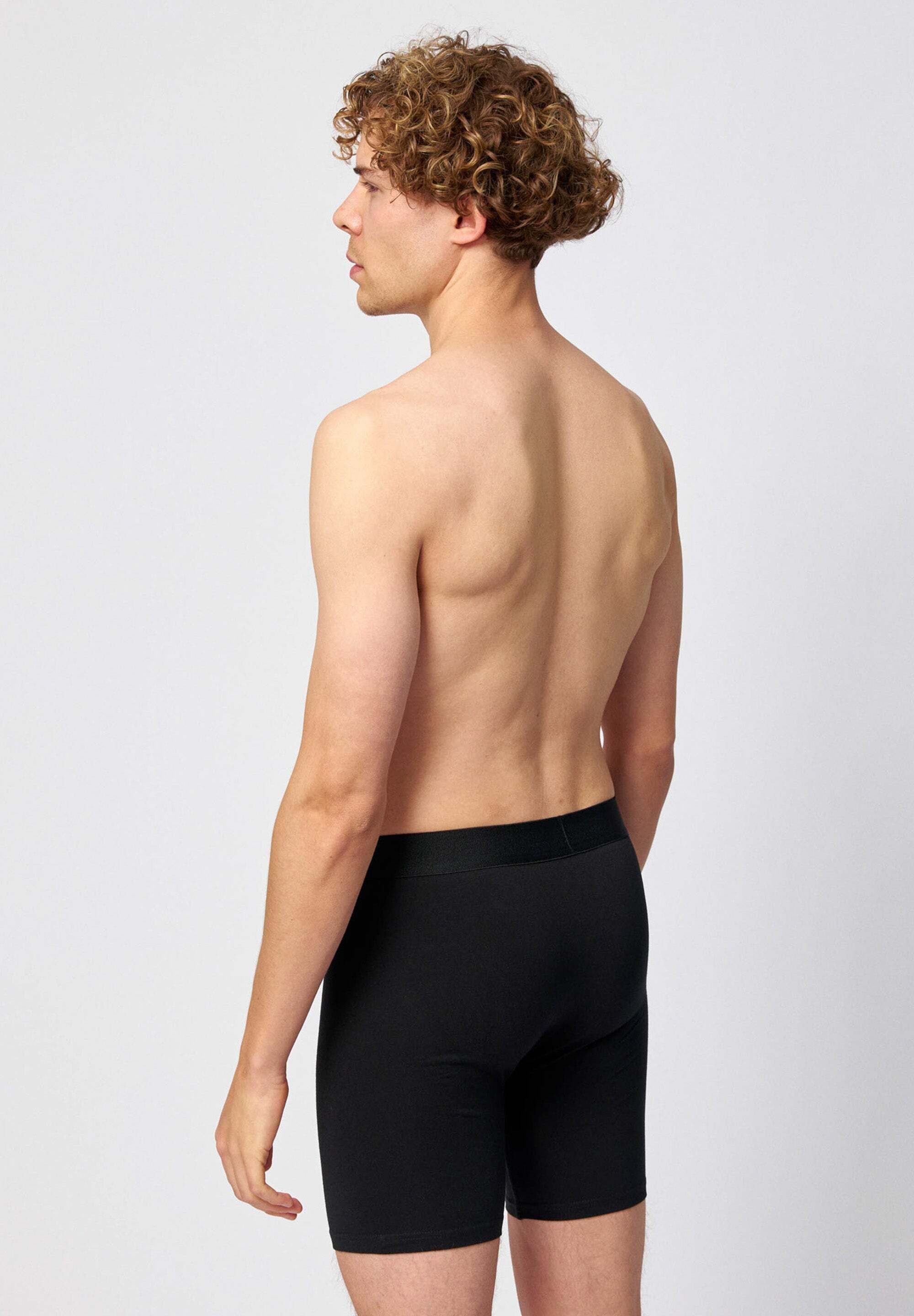 SNOCKS Boxershorts Enge Unterhosen mit längerem Bein ohne Logo (6-St) aus Bio-Baumwolle, ohne kratzenden Zettel, bequem durch längeres Bein – Bild 4 von 5