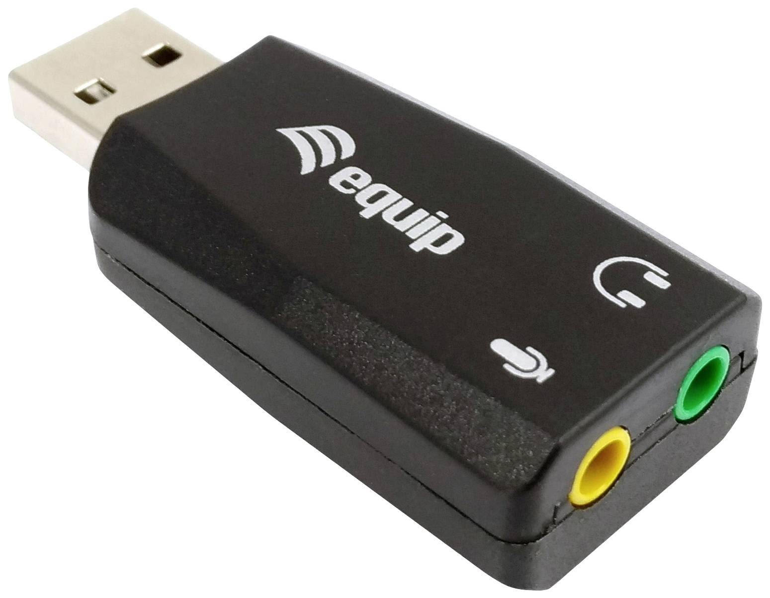 Equip EQUIP USB-Soundadapter als weitere Soundkarte f. Headsets Computer-Kabel