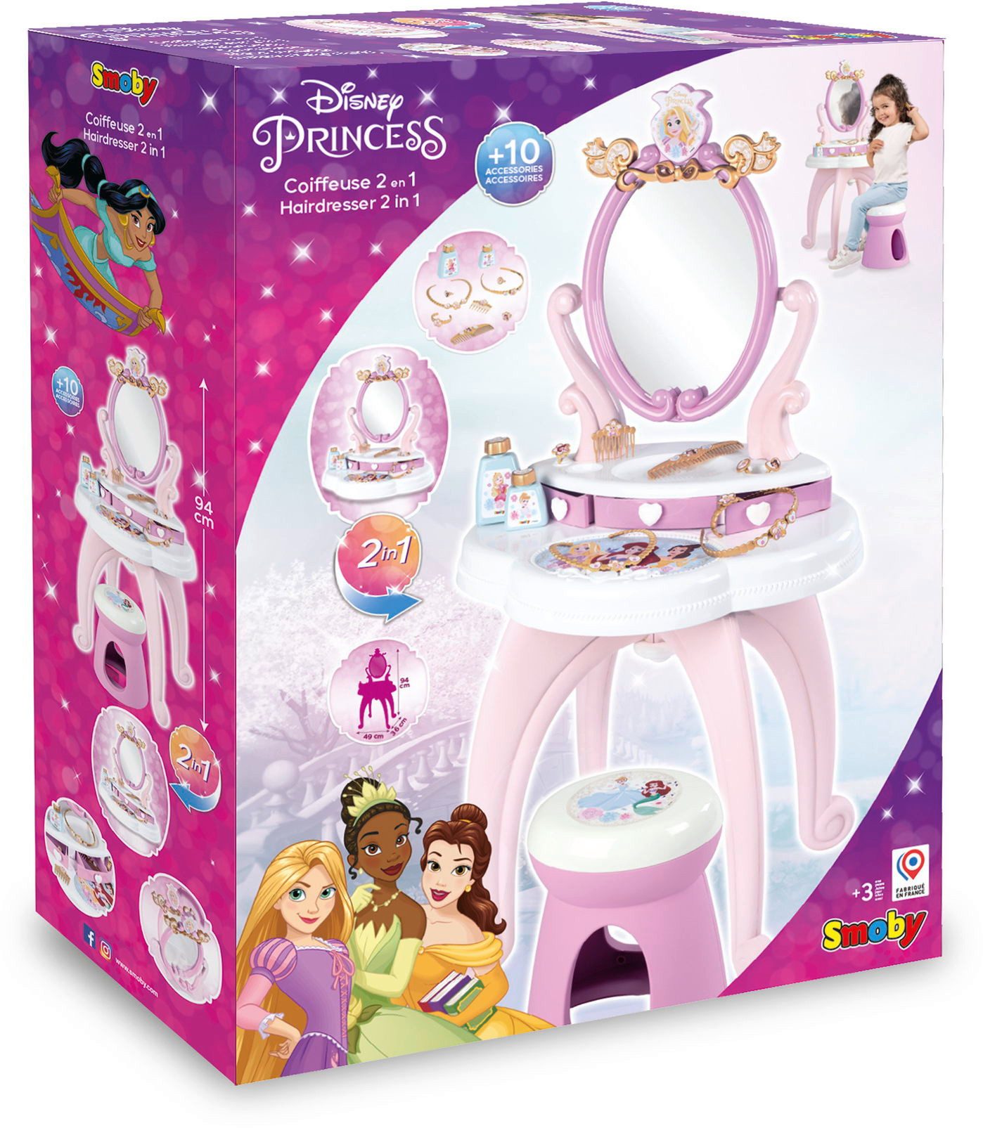 Smoby Spielwelt Spielwelten Kinderzimmer Frisiersalon Disney Princess 7600320250