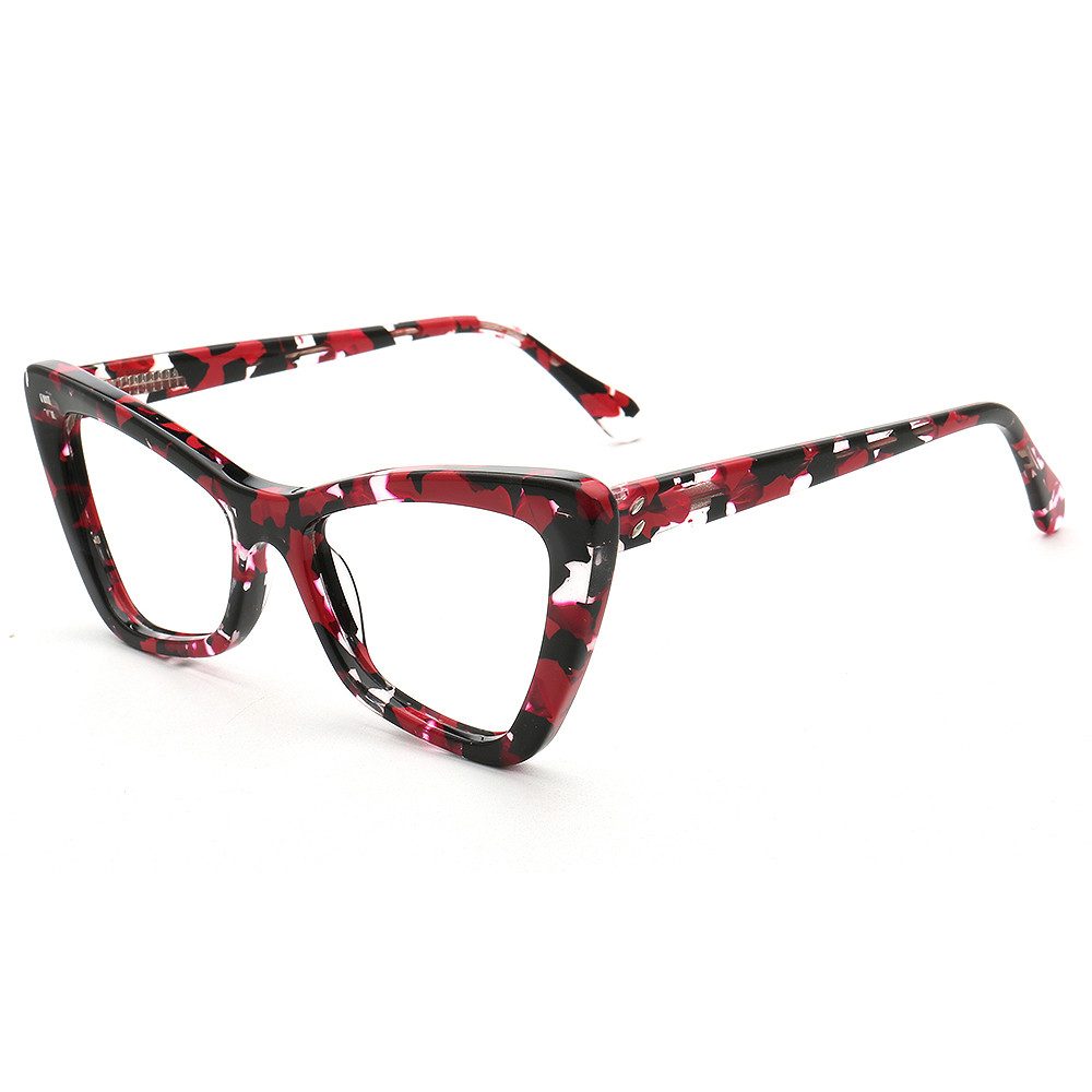 Lesebrille Damen Herren Cat Eye Blaulichtfilter Computer Klassisch Vollrand