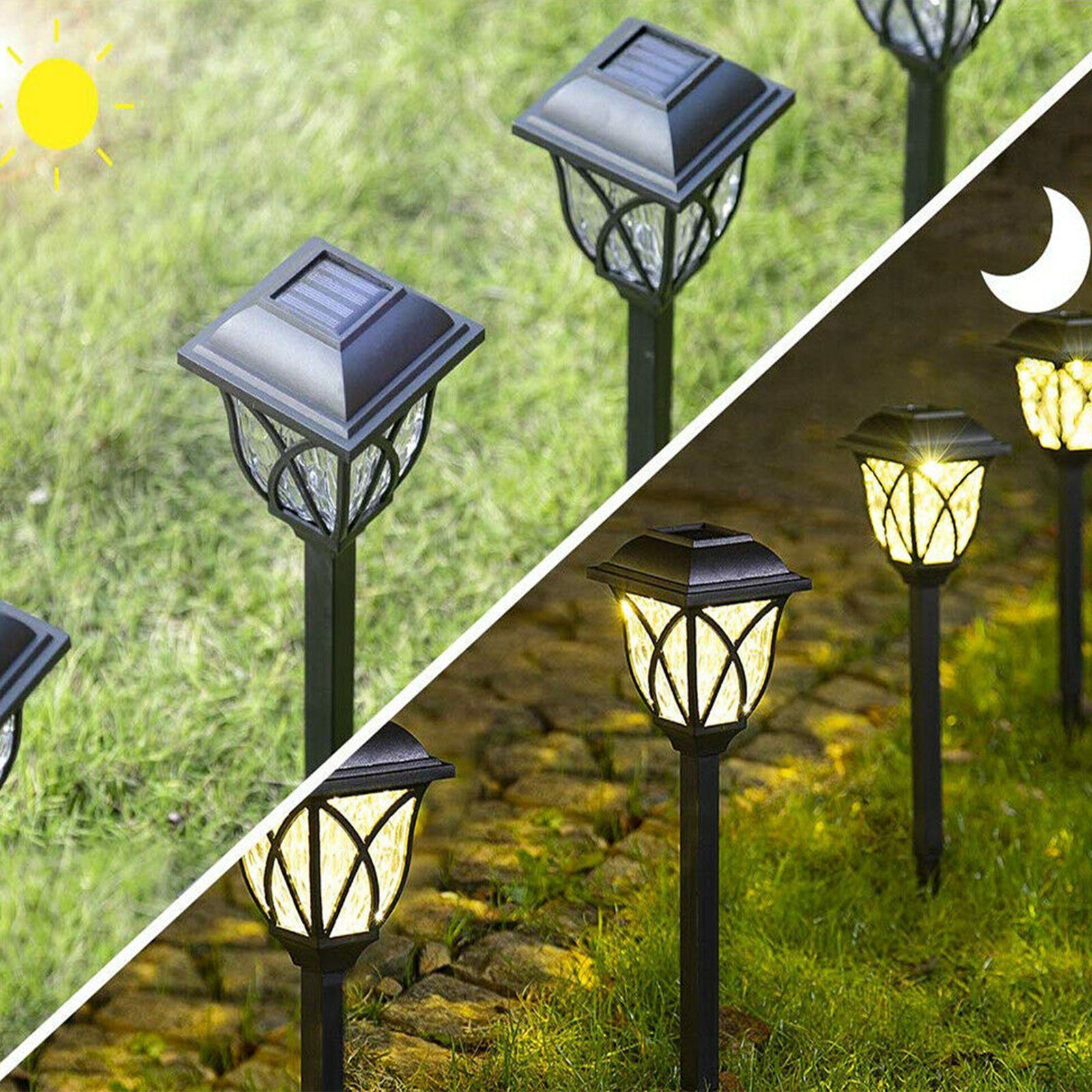 LETGOSPT LED Solarleuchte 6x Solarlampe Außen, günstig online kaufen