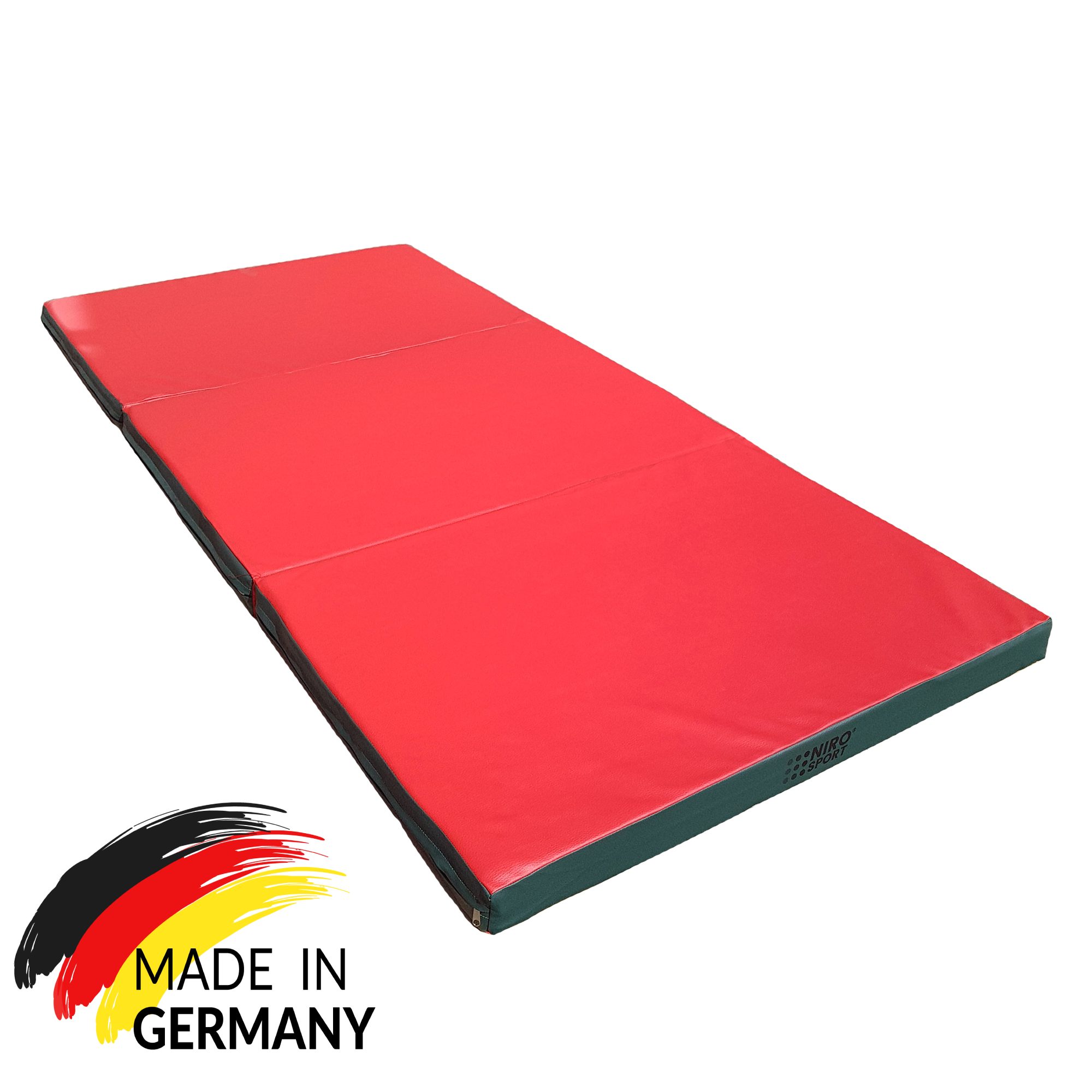 NiroSport Weichbodenmatte Turnmatte Gymnastikmatte Schutzmatte 200 x 100 x 8 cm Fitness (1er-Set), 8cm Stärke mit TG25 Schaumstoff, 4 Farbvarianten