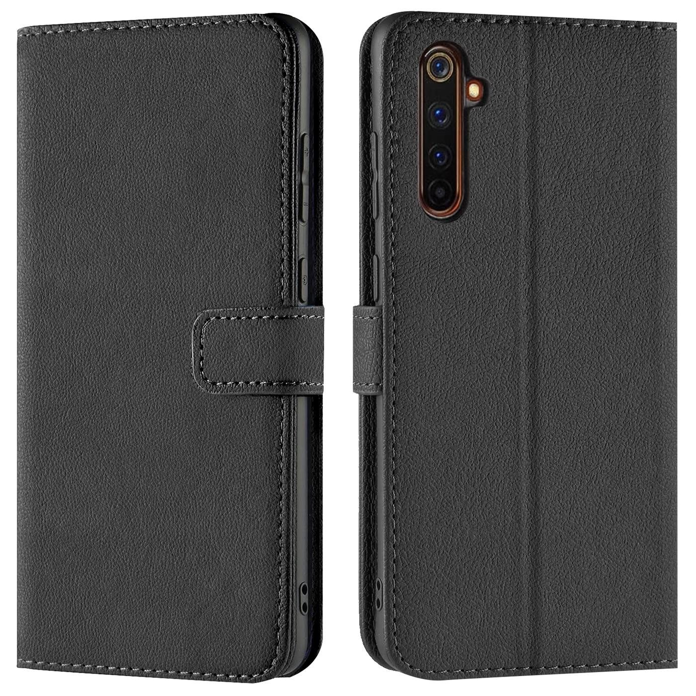 CoolGadget Handyhülle Wallet Klapp Tasche Book Case für Realme 6 Pro 6,6 Zoll, Hülle Klapphülle Flip Cover Etui Schutzhülle