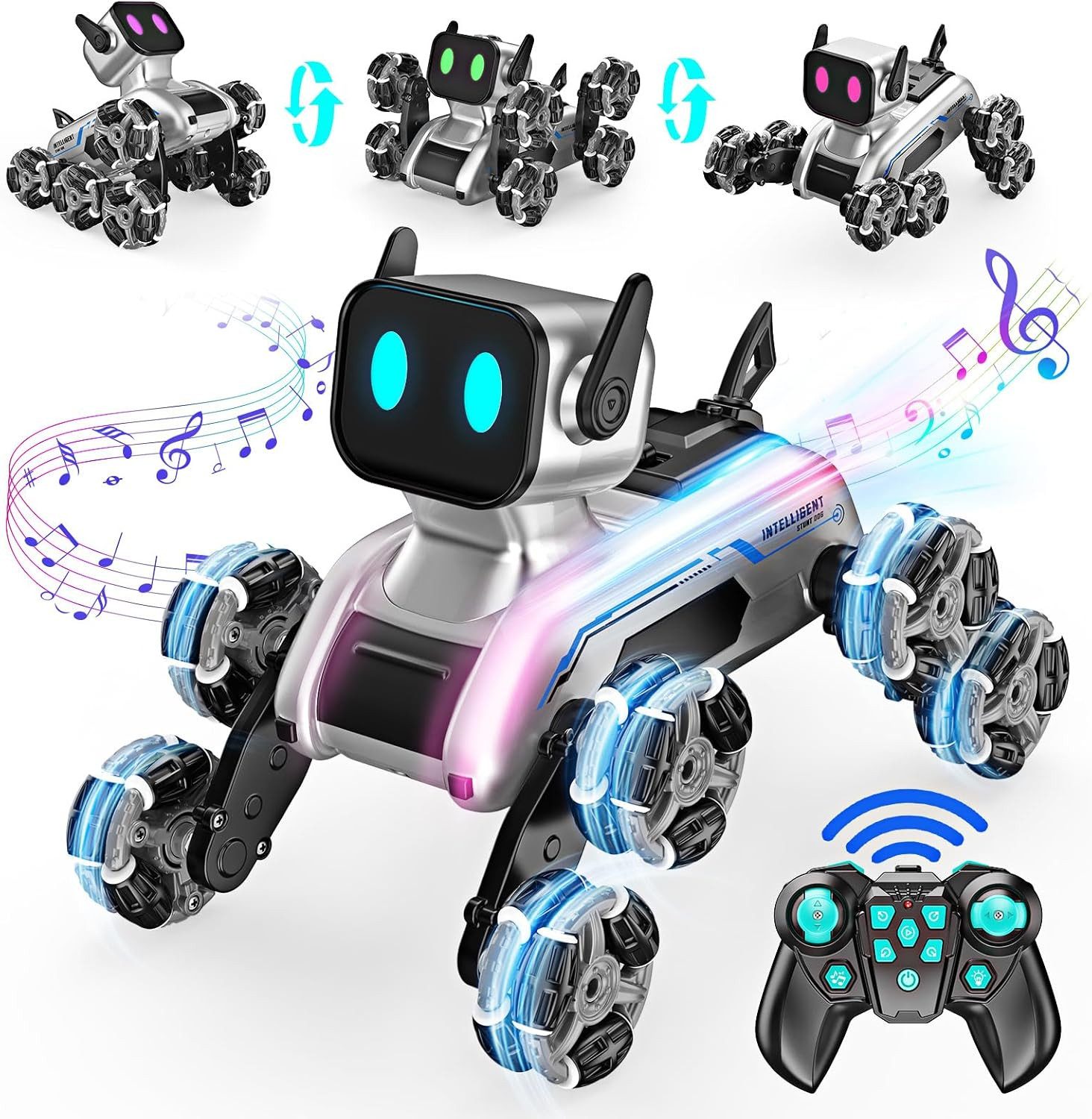 RC-Roboter RC Roboter Kinder Spielzeug Robot Dog Spielzeug mit Musik und Licht