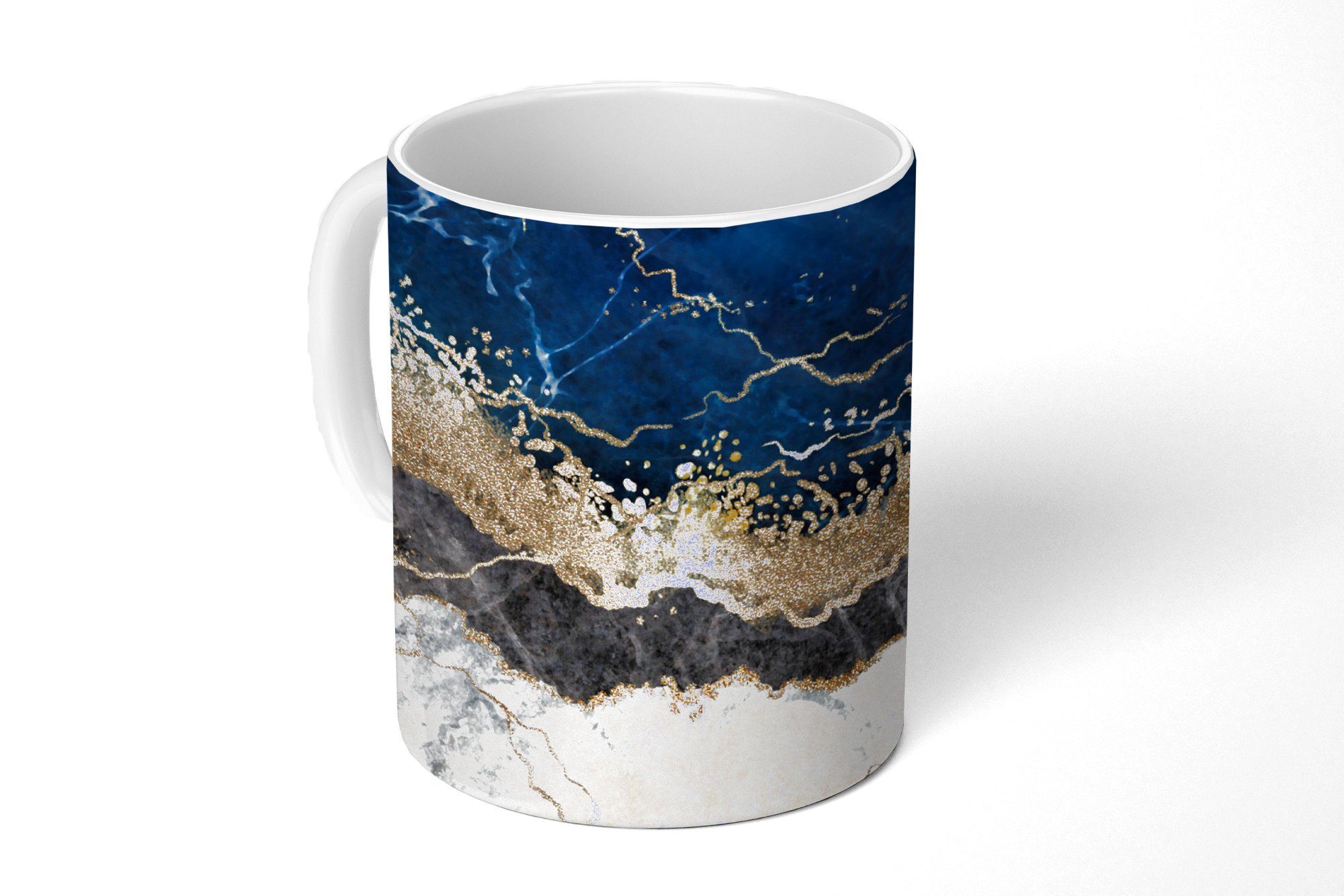 Tasse Marmor - Weiß - Gold - Luxus