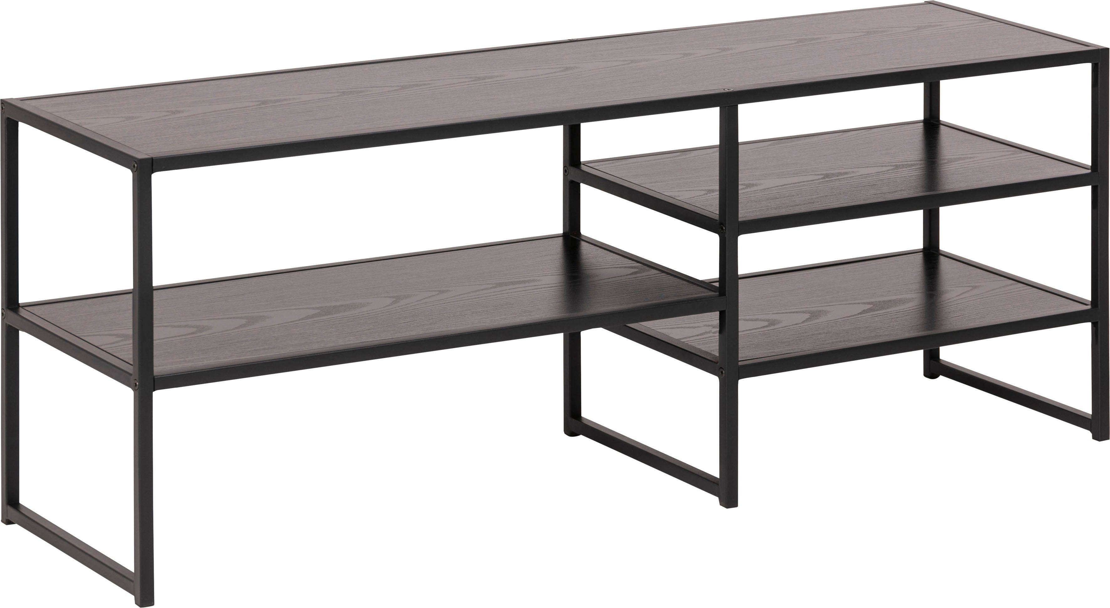 ACTONA GROUP TV-Schrank Metallgestell im Industrie-Look, 3 Einlegeböden, Breite 120 cm