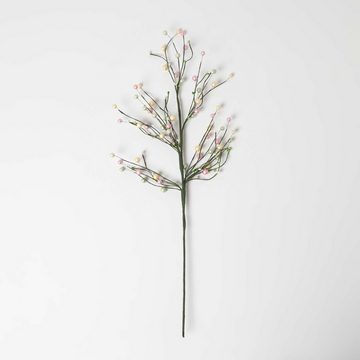 Kunstpflanze Großer Dekozweig mit Dekoperlen – Osterschmuck pastellfarben, Homescapes, Höhe 72 cm